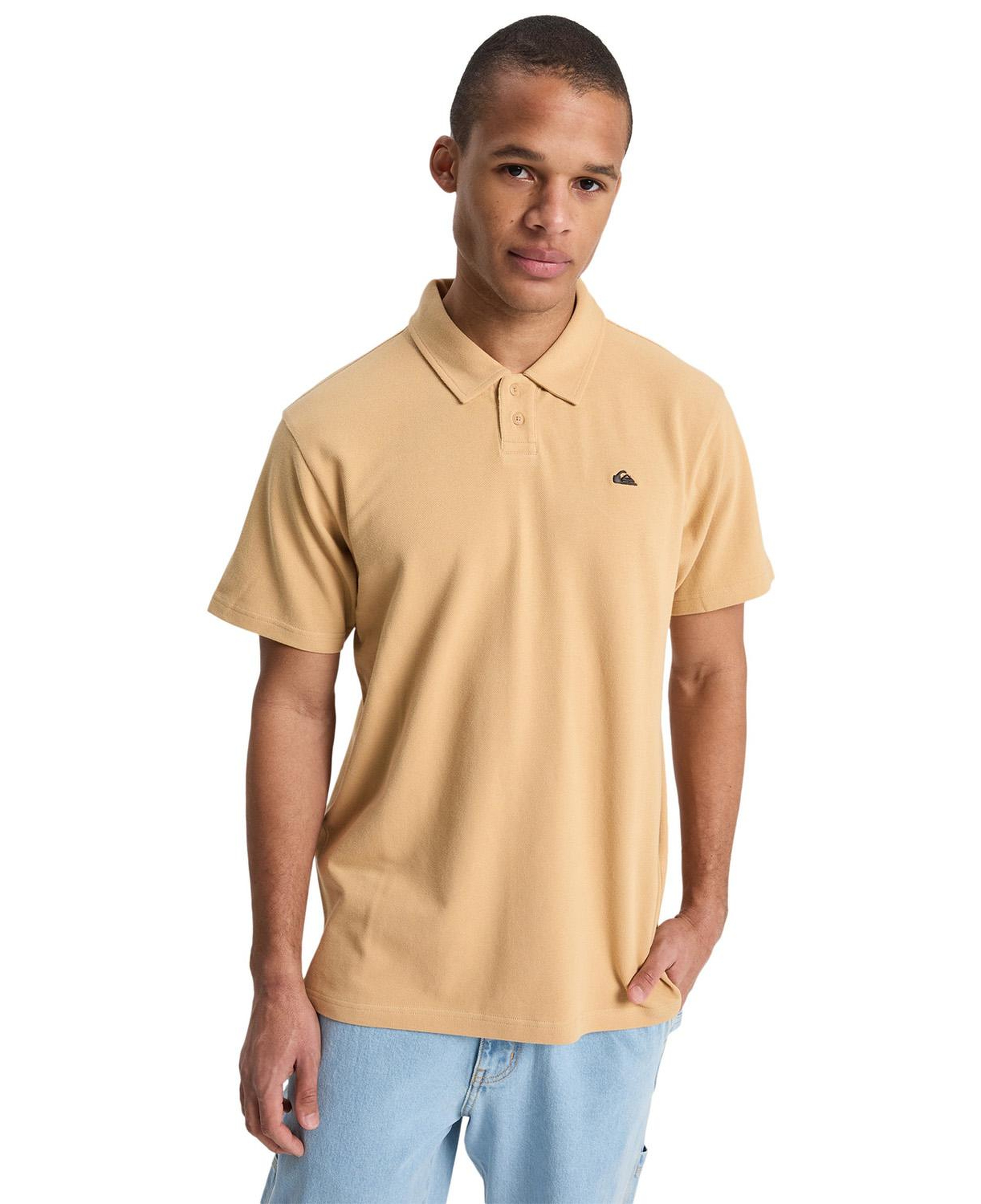 Quiksilver Mw Pique Erkek Bej Tişört