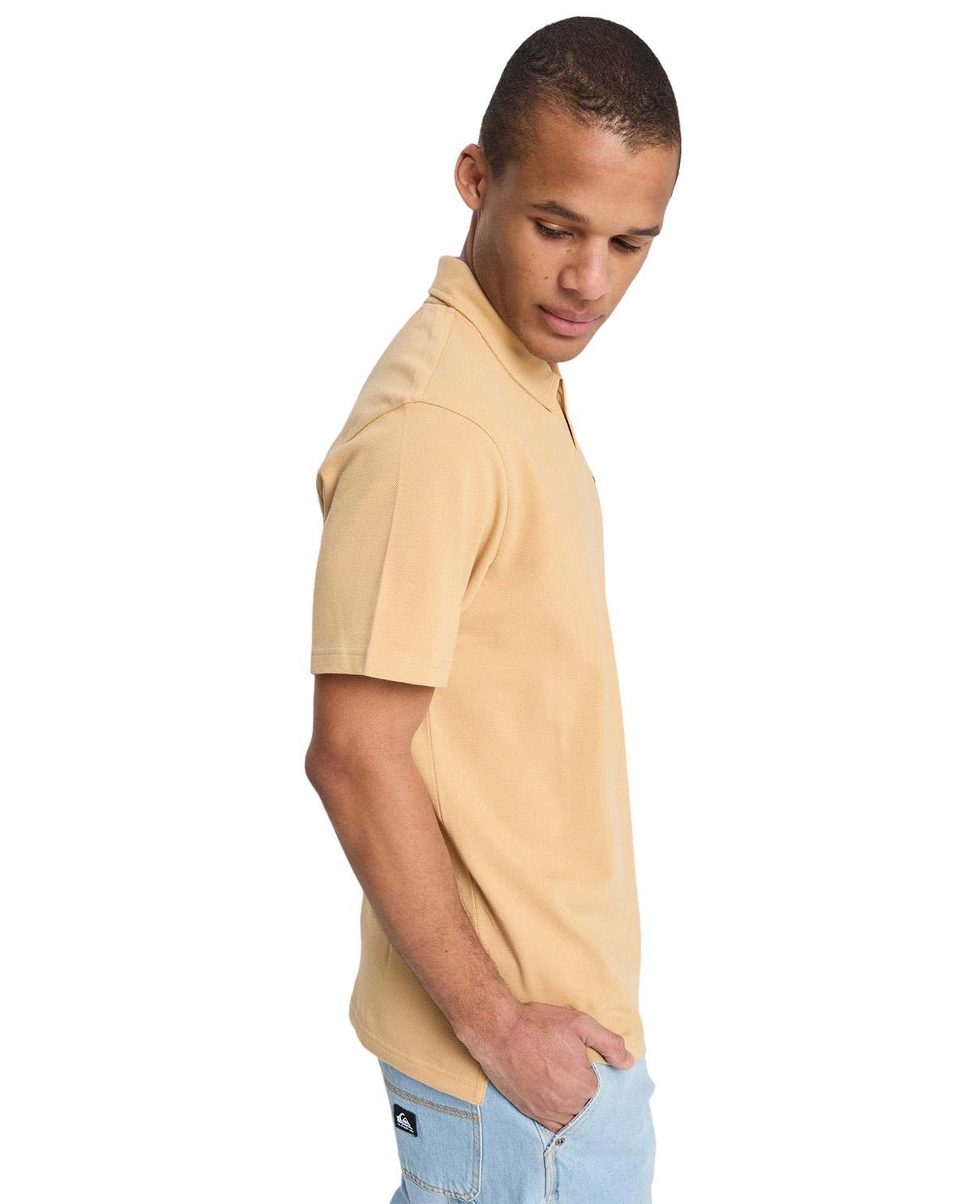 Quiksilver Mw Pique Erkek Bej Tişört