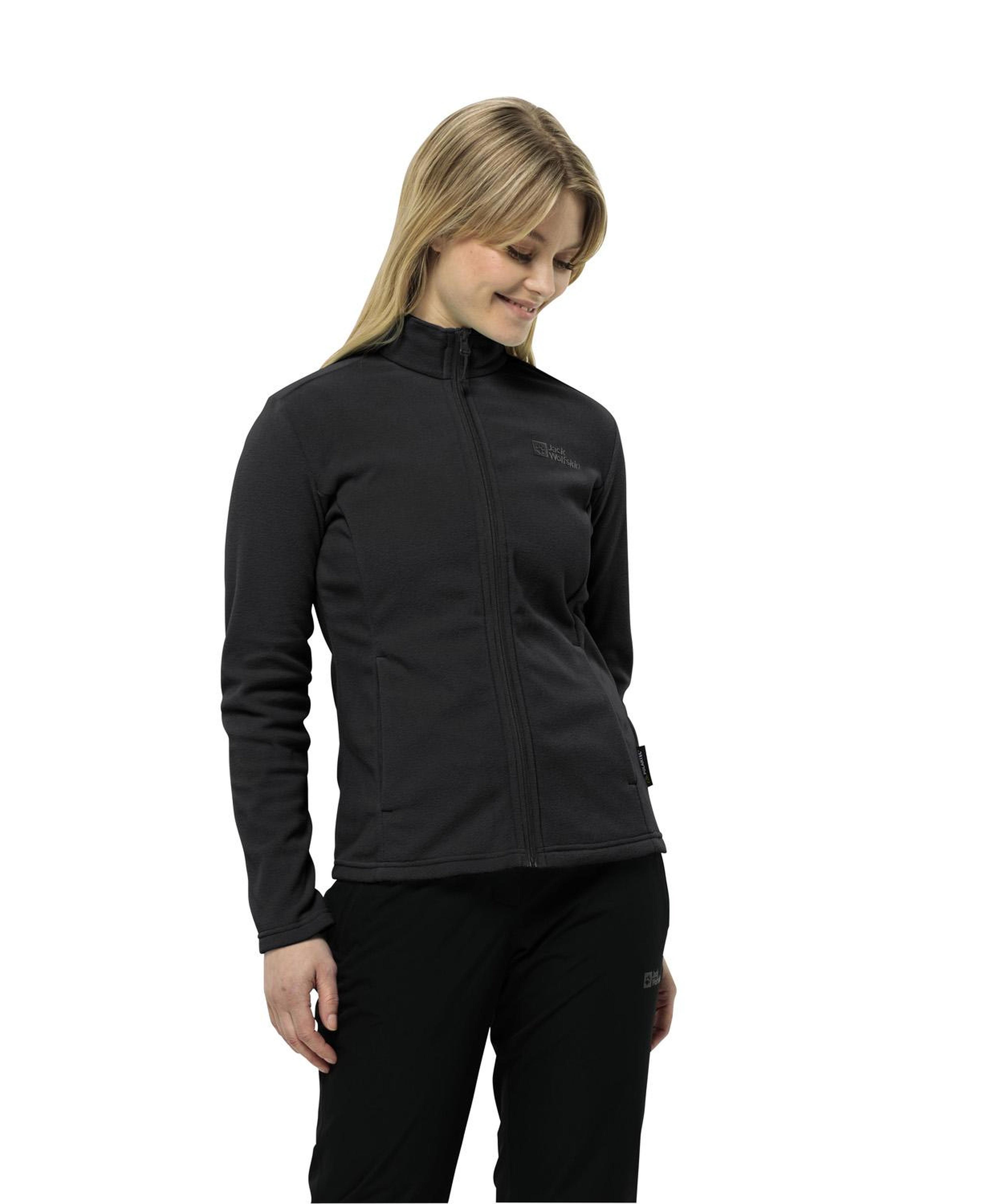 Jack Wolfskin Taunus Fz Kadın Siyah Polar Ceket