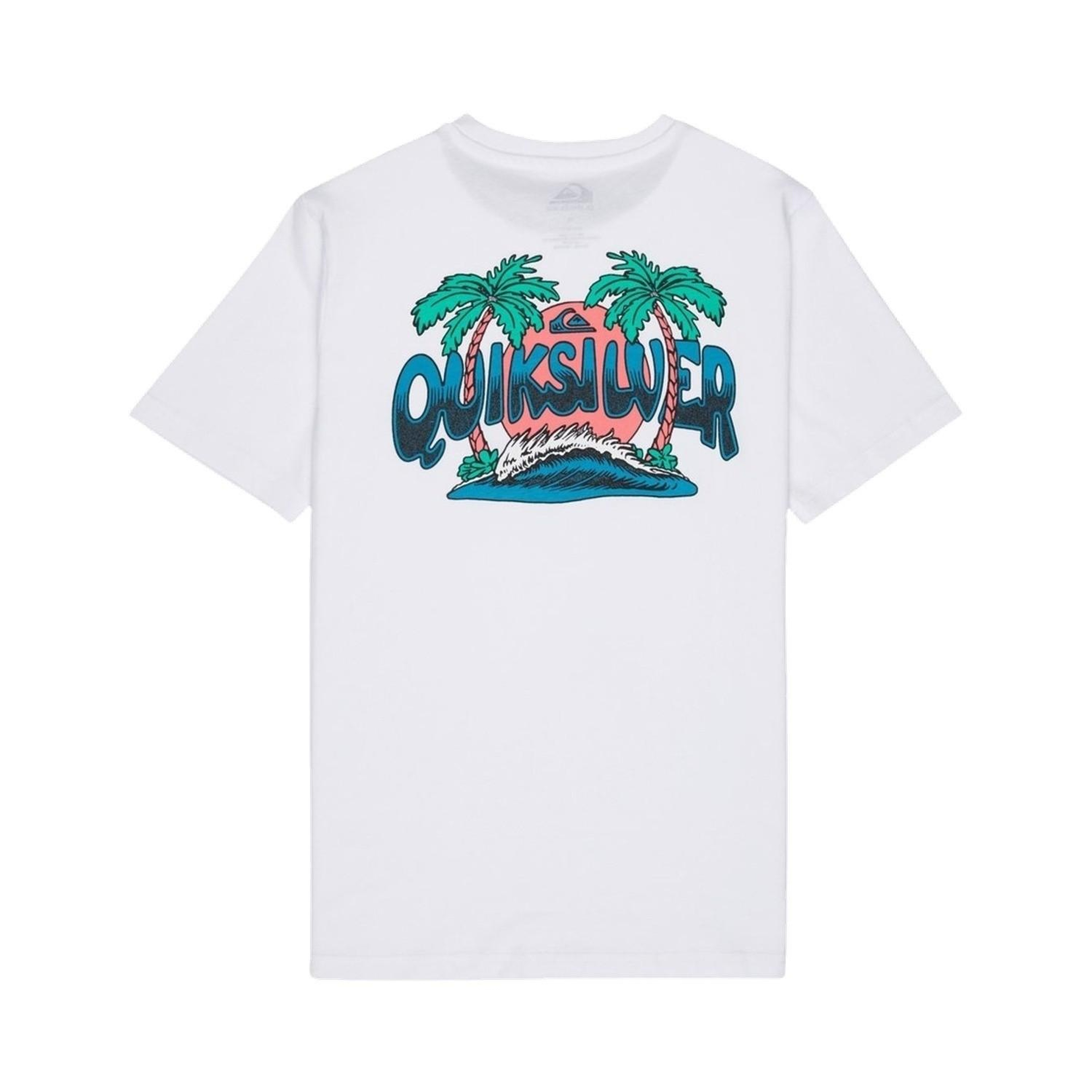 Quiksilver Palm Horizon Erkek Çocuk Beyaz Tişört