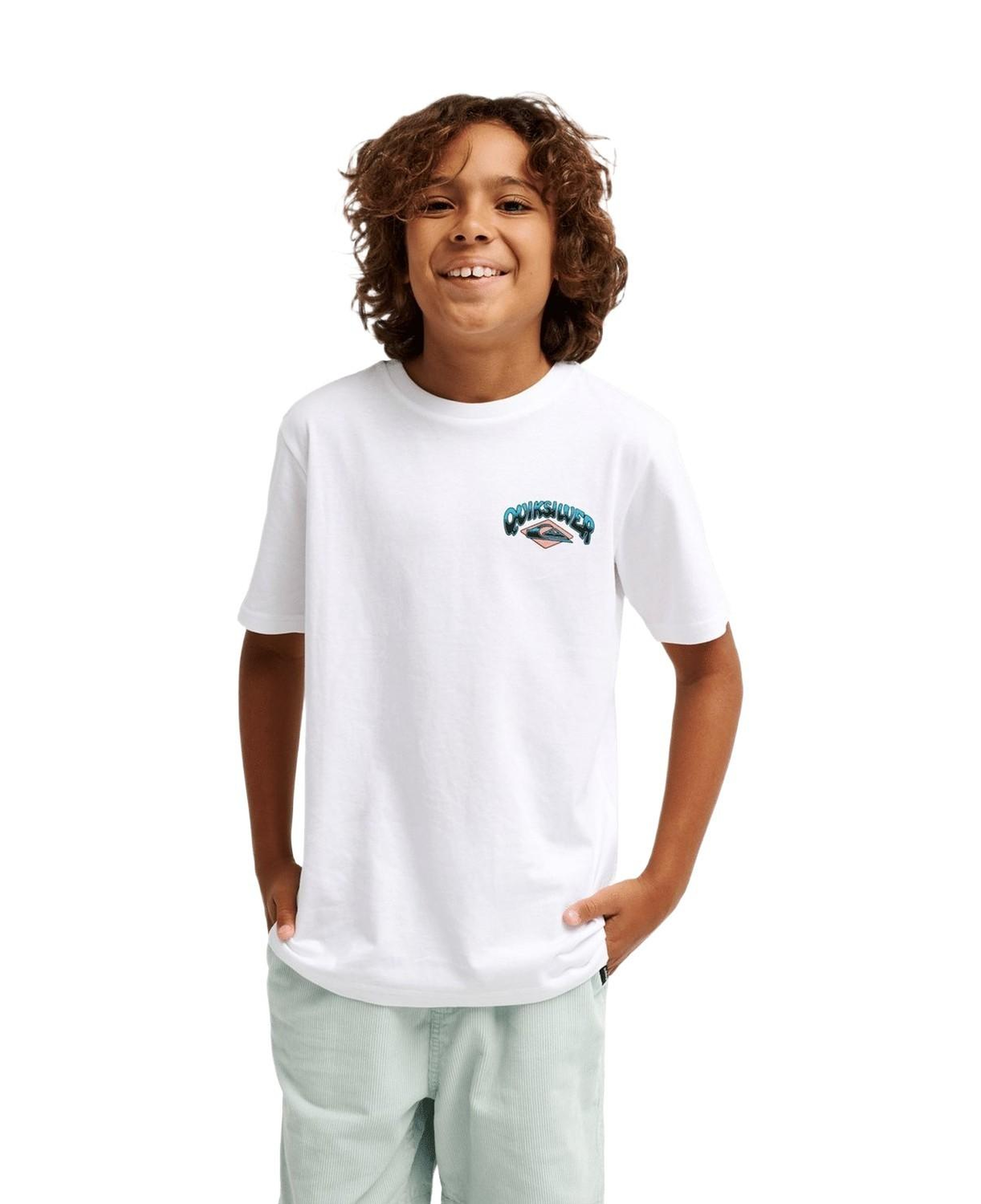 Quiksilver Palm Horizon Erkek Çocuk Beyaz Tişört