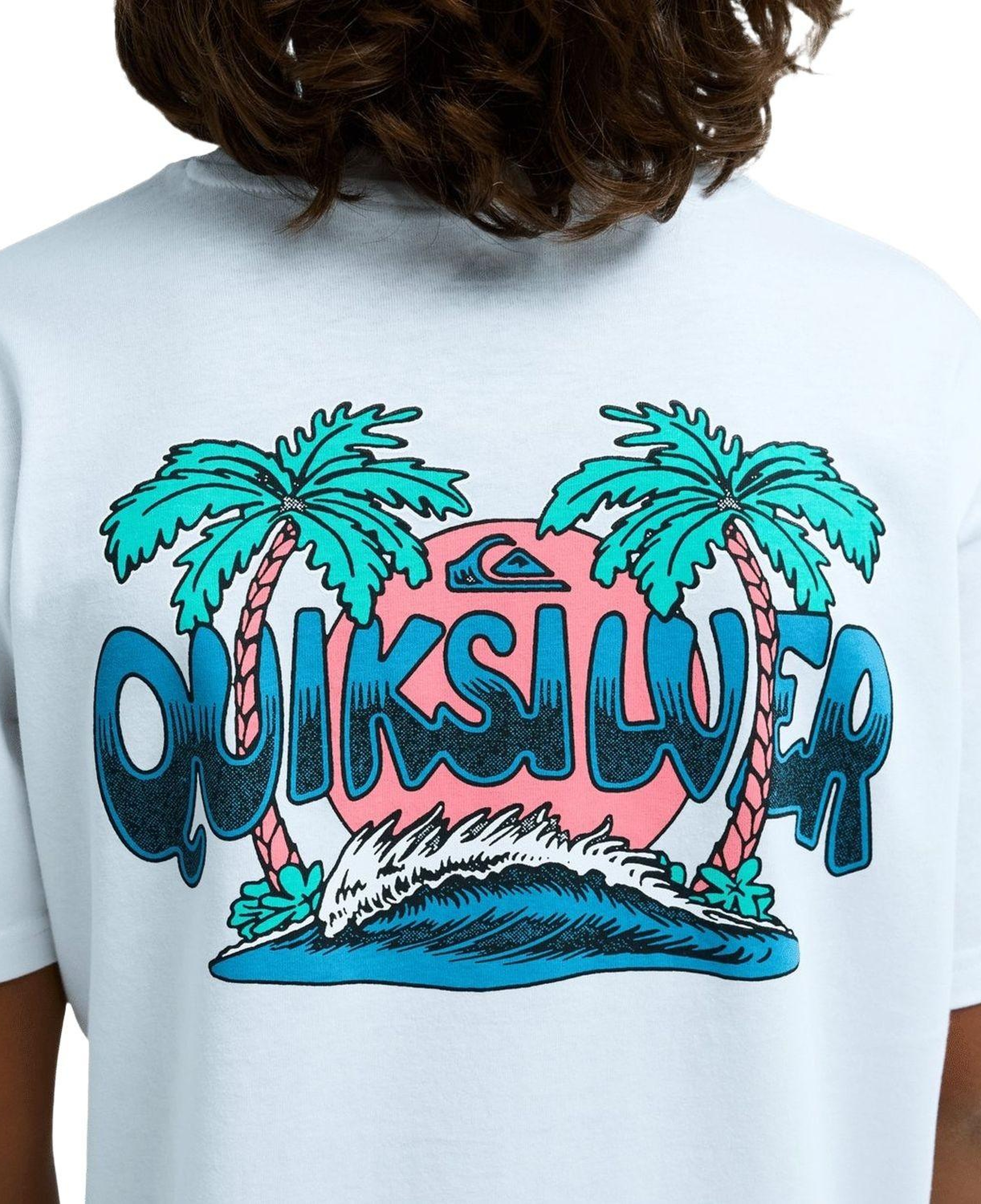 Quiksilver Palm Horizon Erkek Çocuk Beyaz Tişört