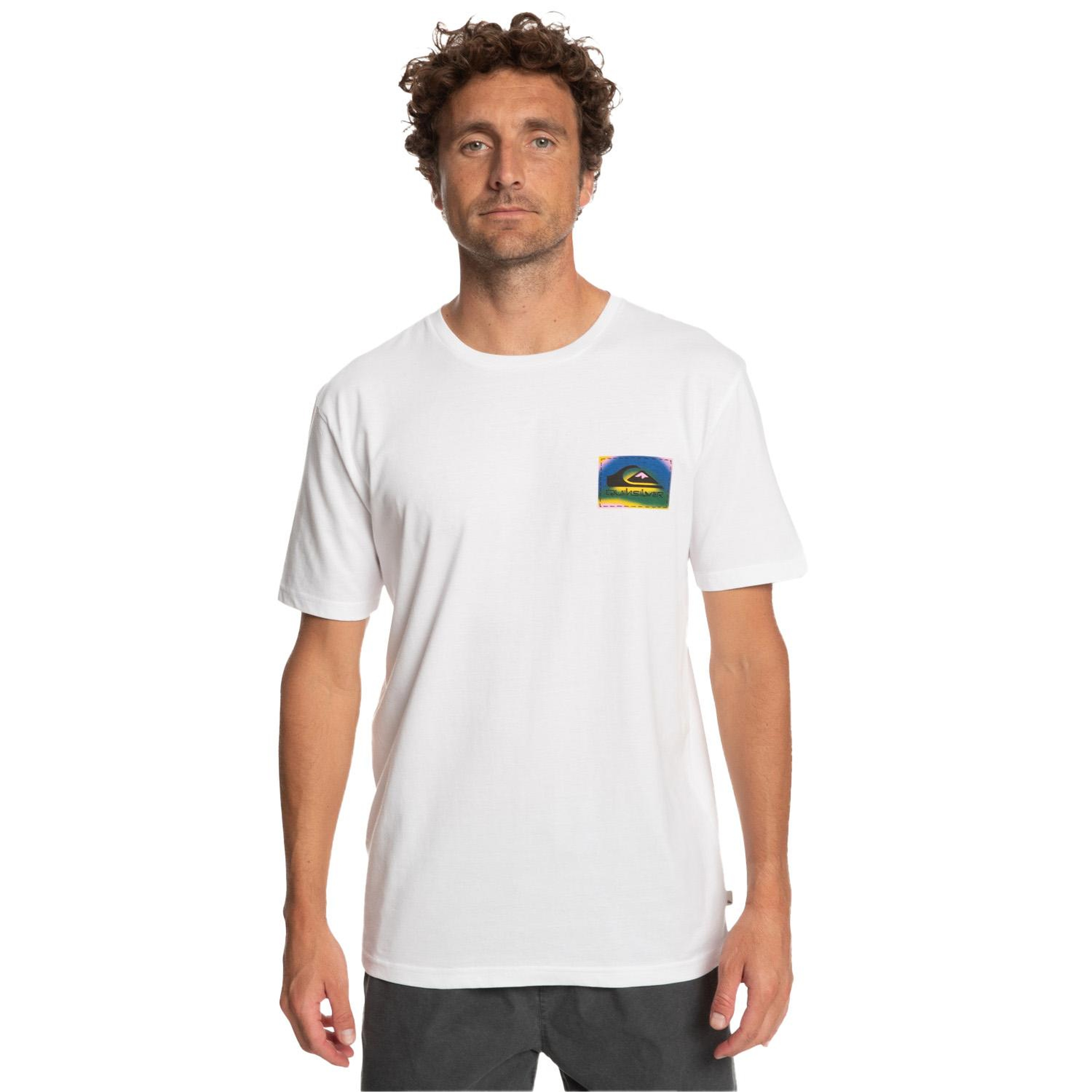 Quiksilver Colourflow Erkek Beyaz Tişört