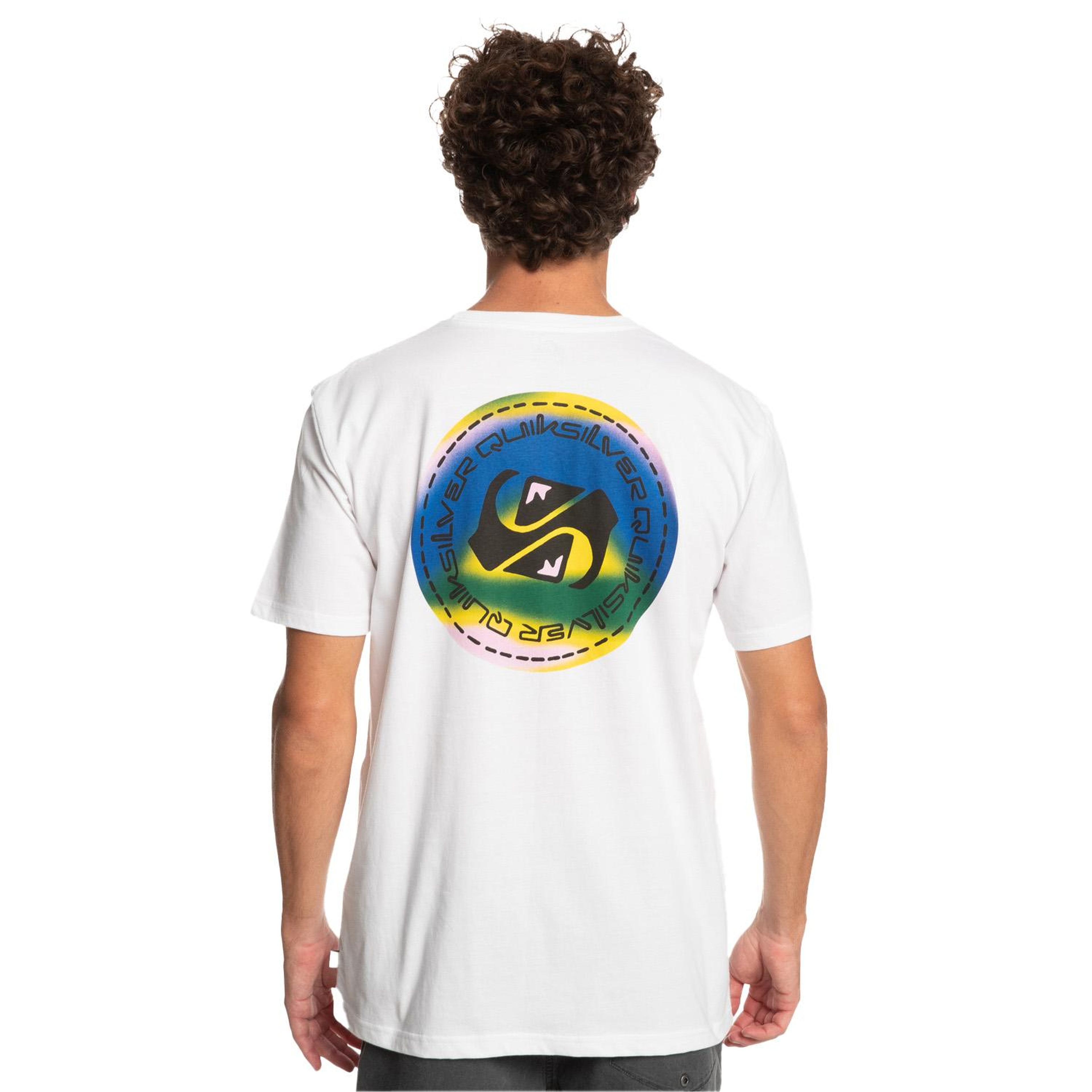 Quiksilver Colourflow Erkek Beyaz Tişört