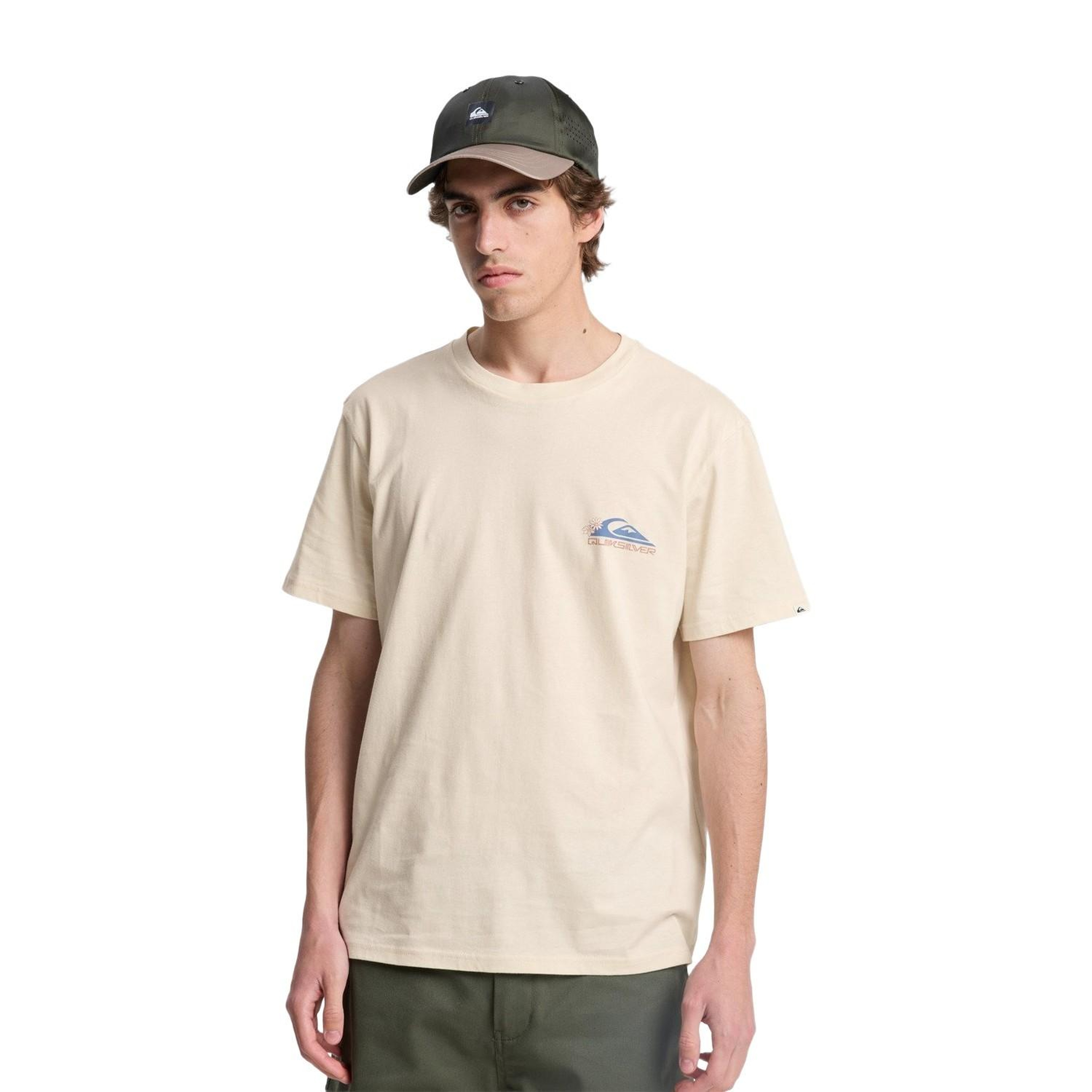 Quiksilver Ev Barrel Parad Erkek Beyaz Tişört