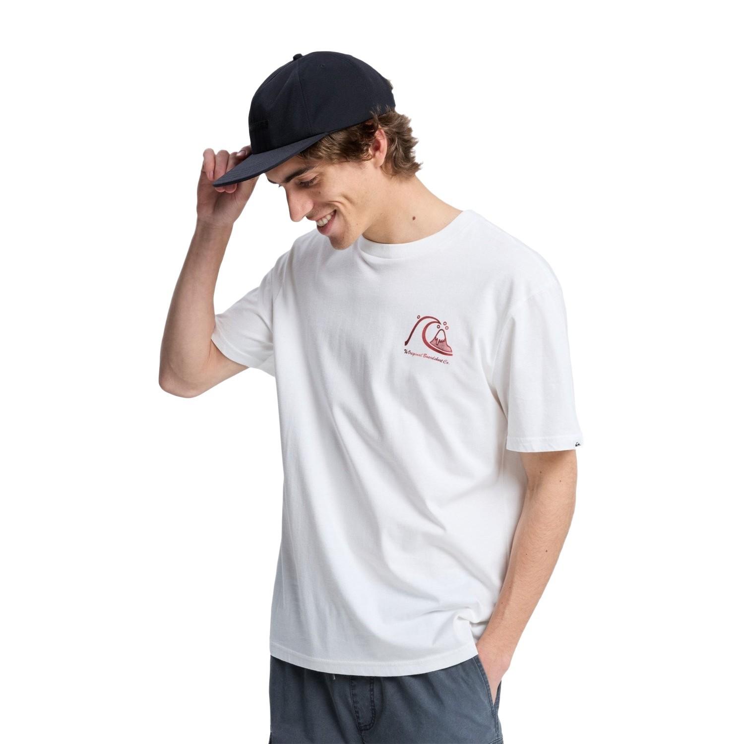 Quiksilver Evo Original Bs Erkek Beyaz Tişört