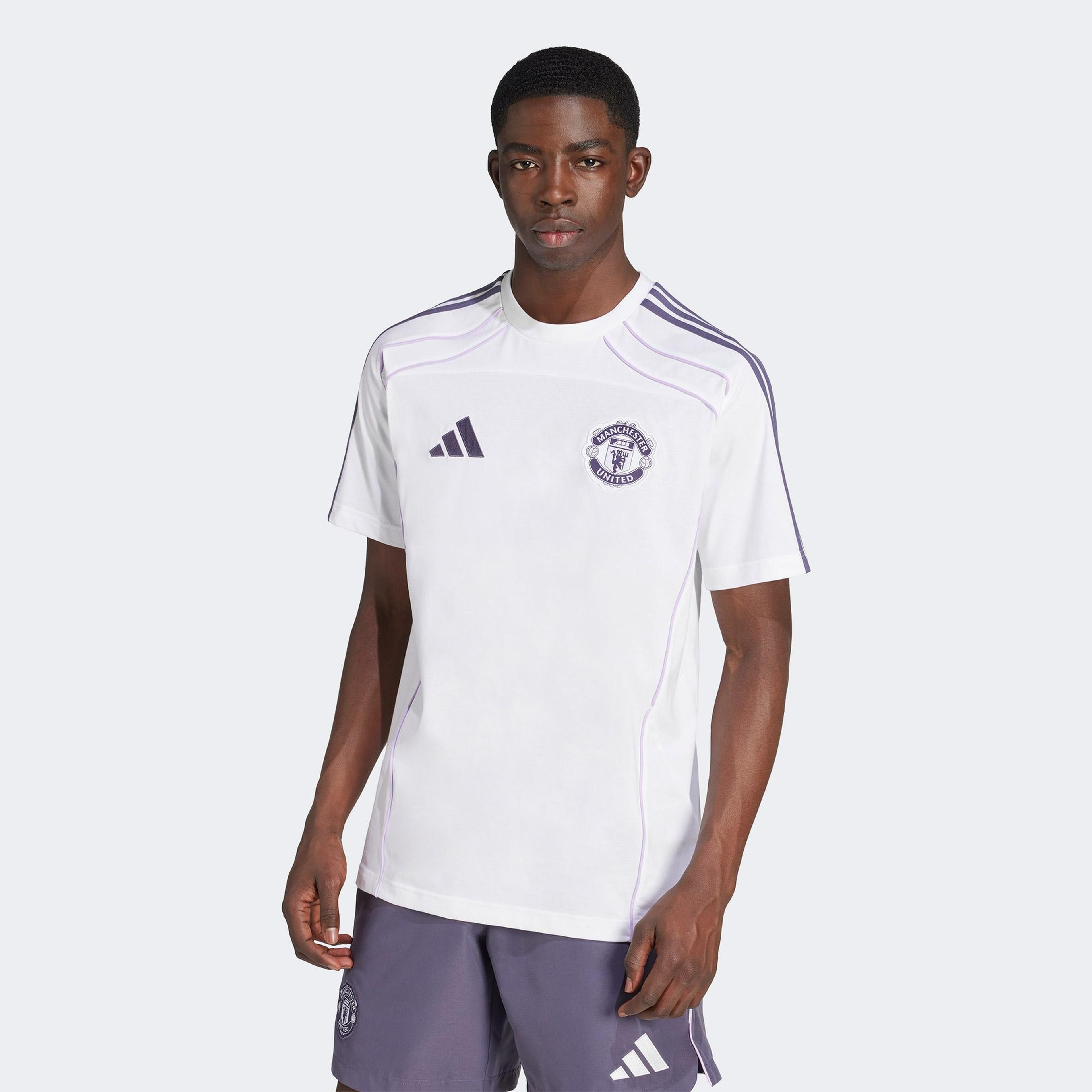 adidas Manchester United Ubp Erkek Beyaz Futbol T-Shirt