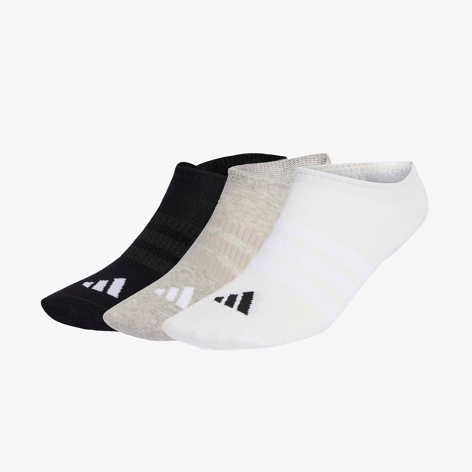 adidas Thin&Light Sportswear 3lü Unisex Gri Antrenman Çorabı