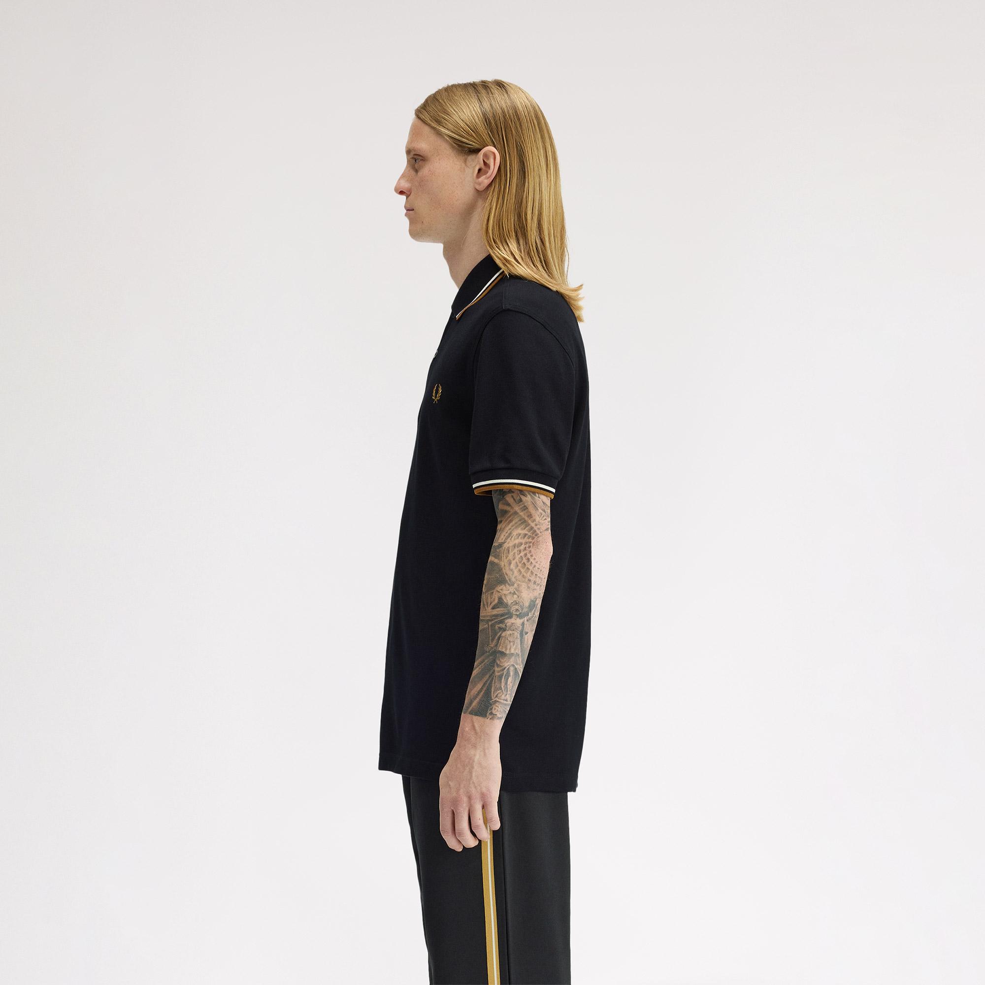 Fred Perry The Twin Tipped Erkek Siyah Polo