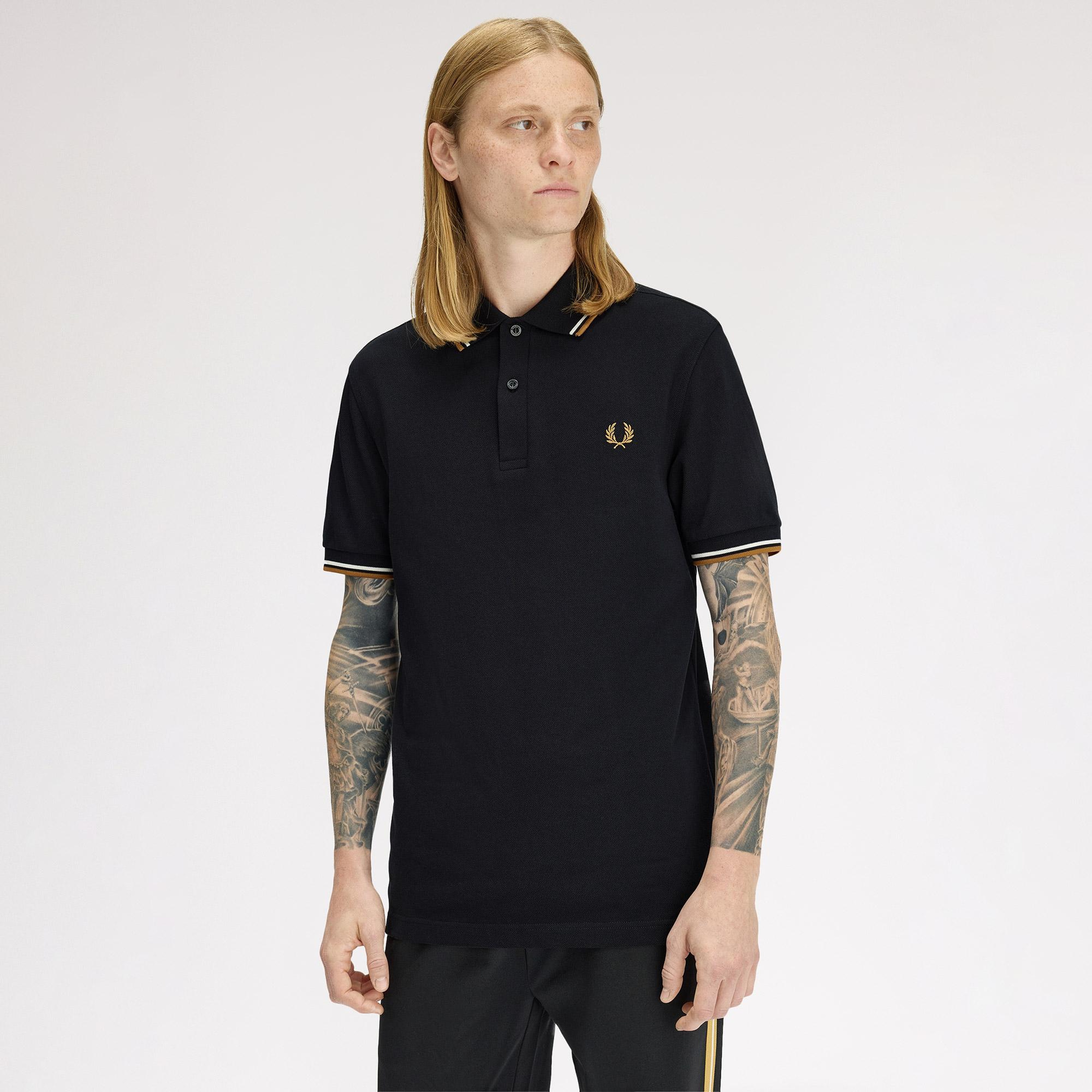Fred Perry The Twin Tipped Erkek Siyah Polo