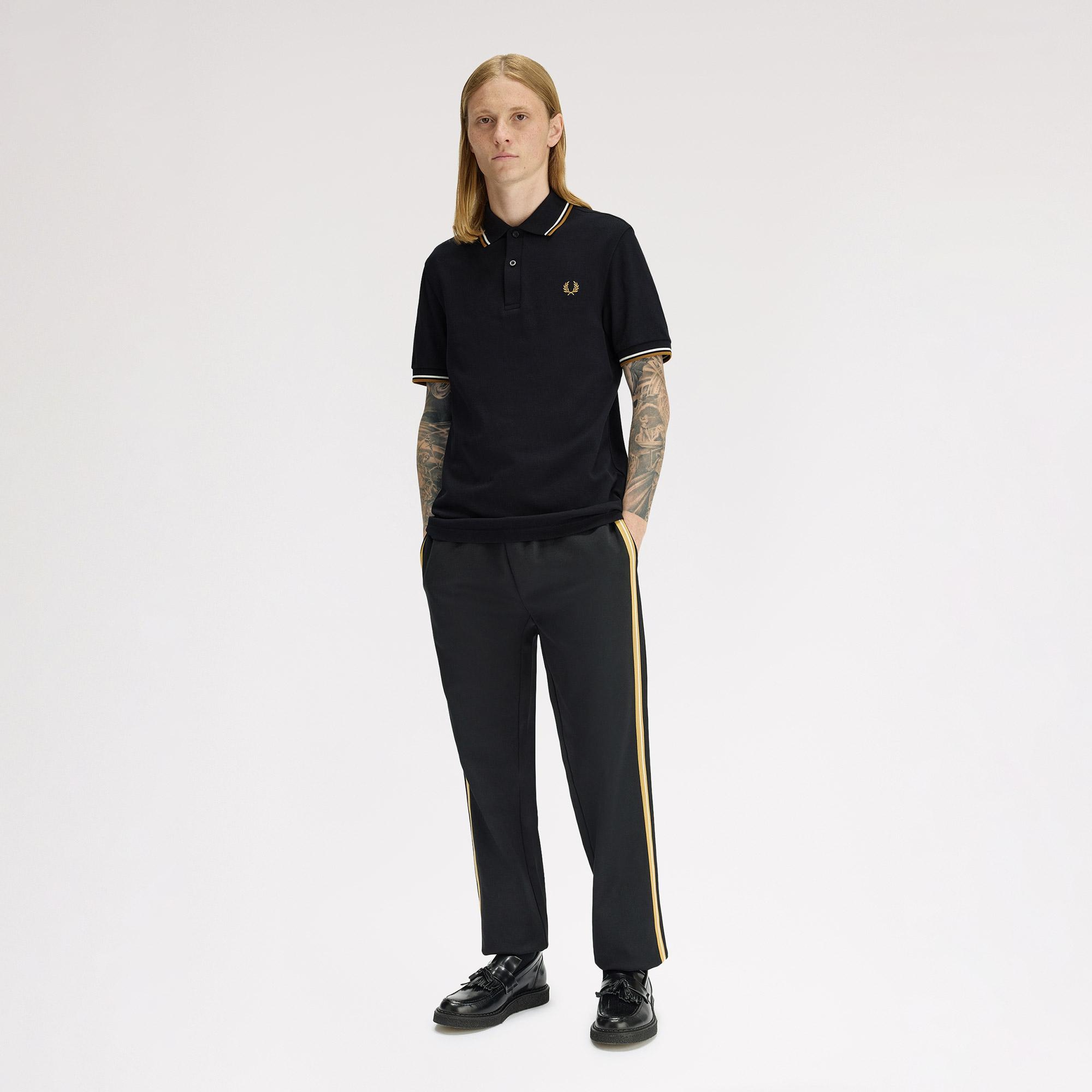 Fred Perry The Twin Tipped Erkek Siyah Polo