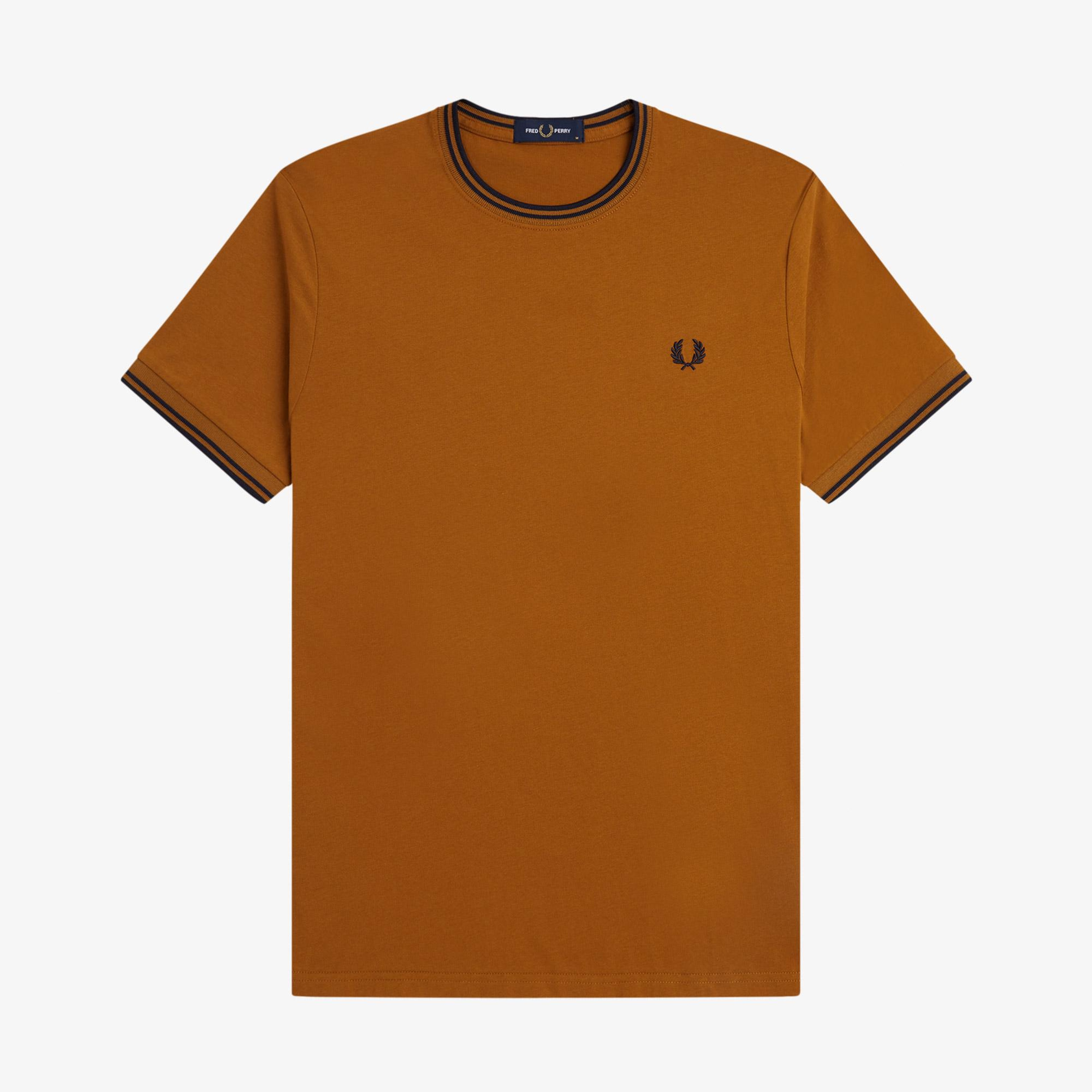 Fred Perry Twin Tipped Erkek Kahverengi T-Shirt