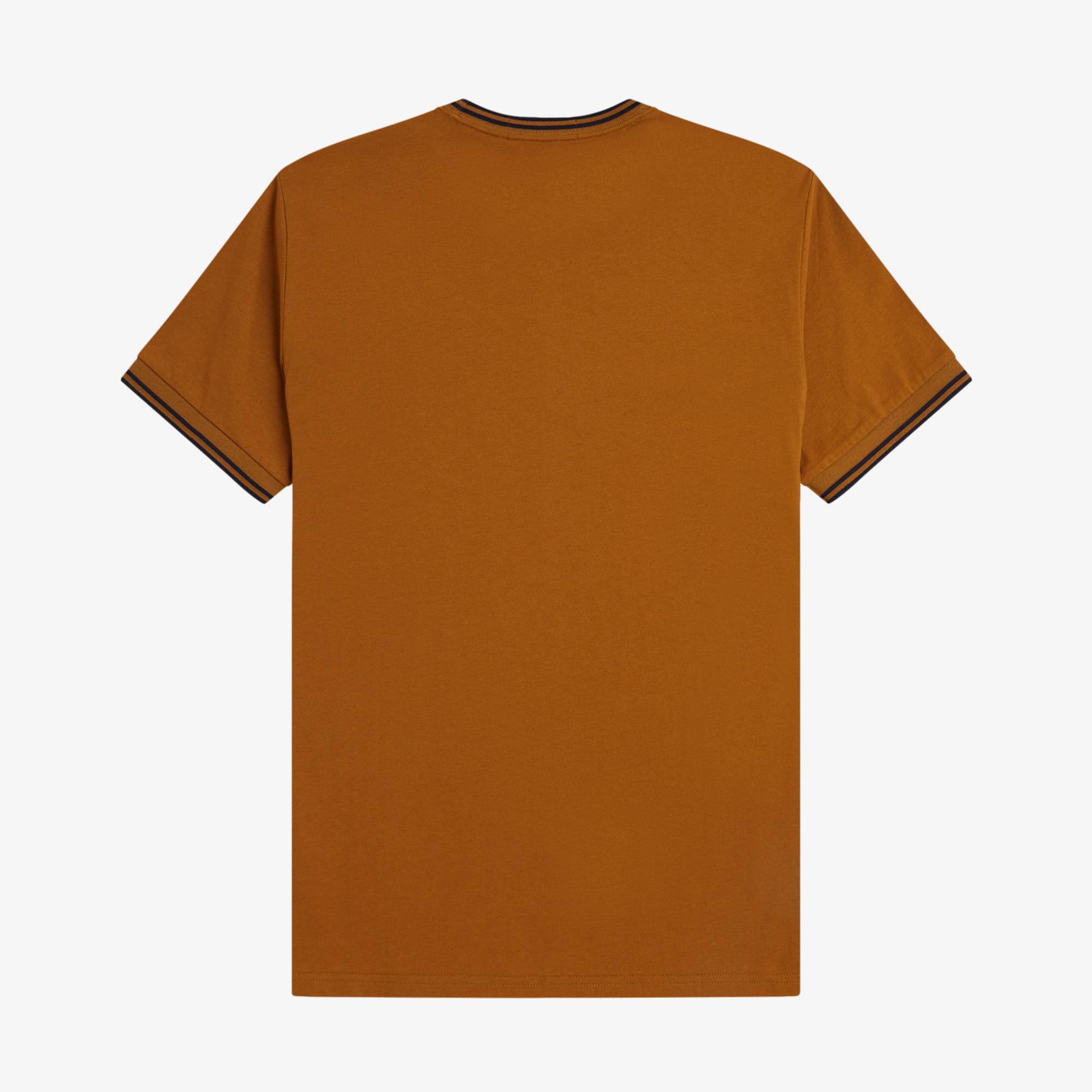 Fred Perry Twin Tipped Erkek Kahverengi T-Shirt