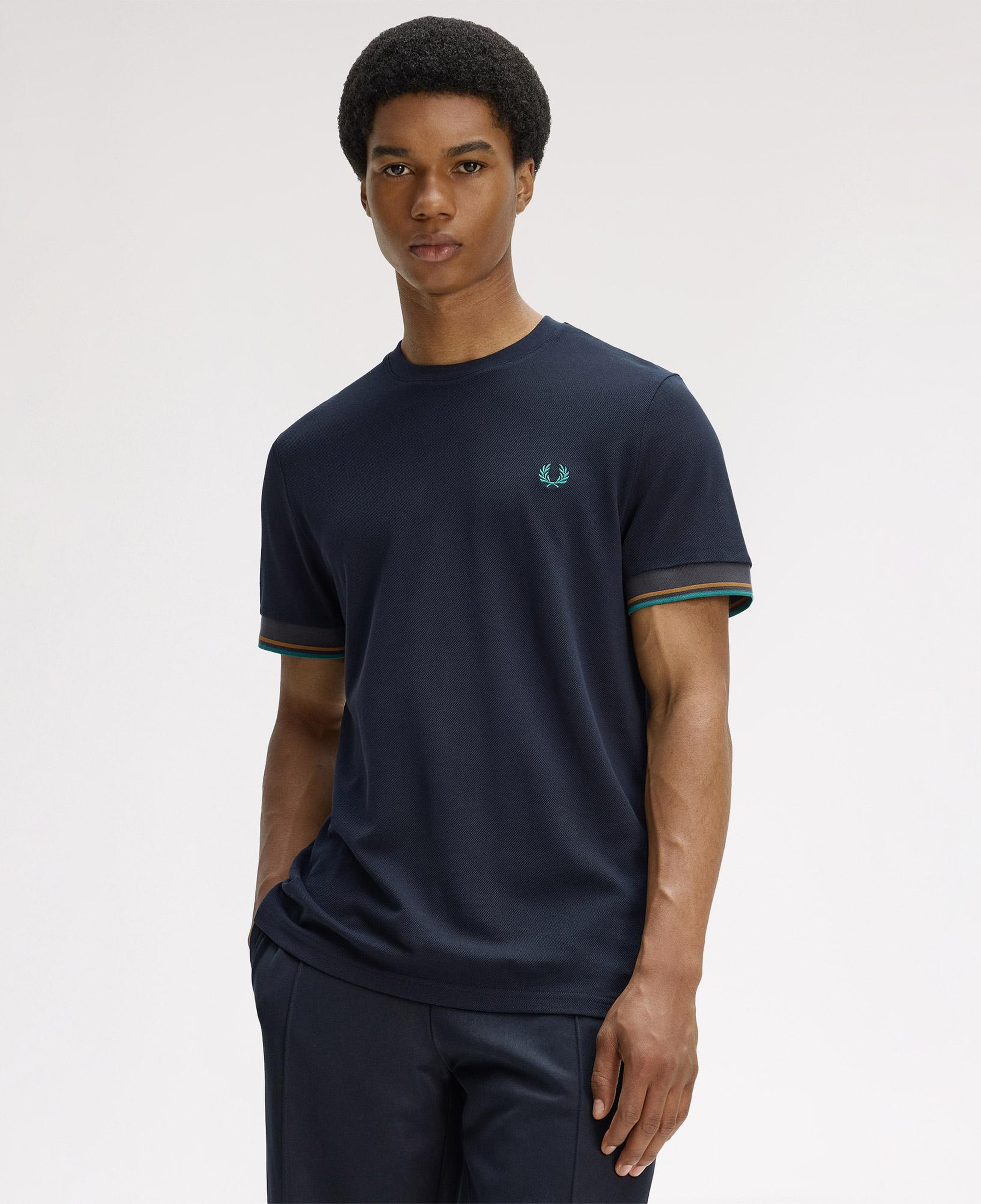 Fred Perry Twin Tipped Cuff Erkek Lacivert T-Shirt