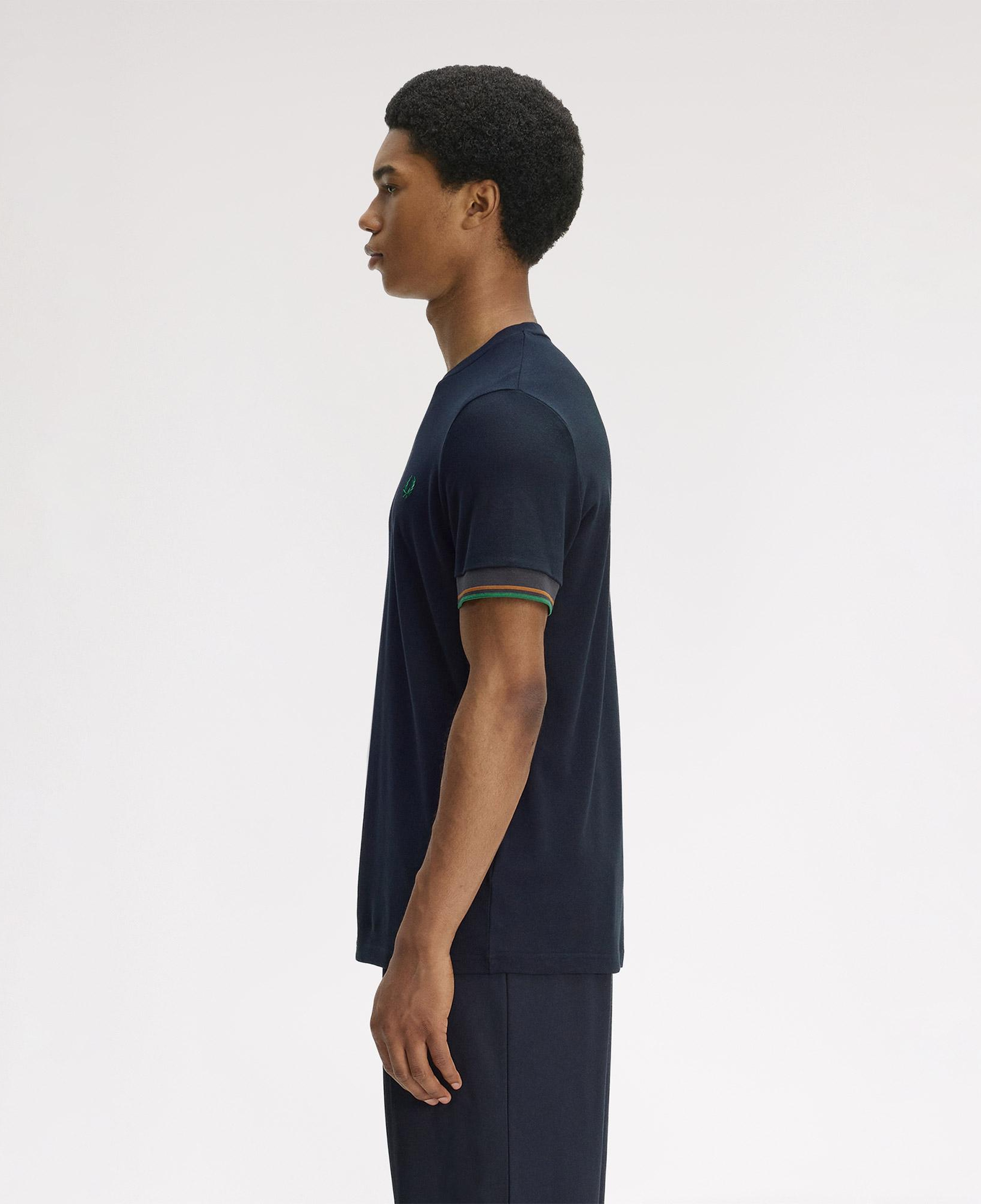 Fred Perry Twin Tipped Cuff Erkek Lacivert T-Shirt