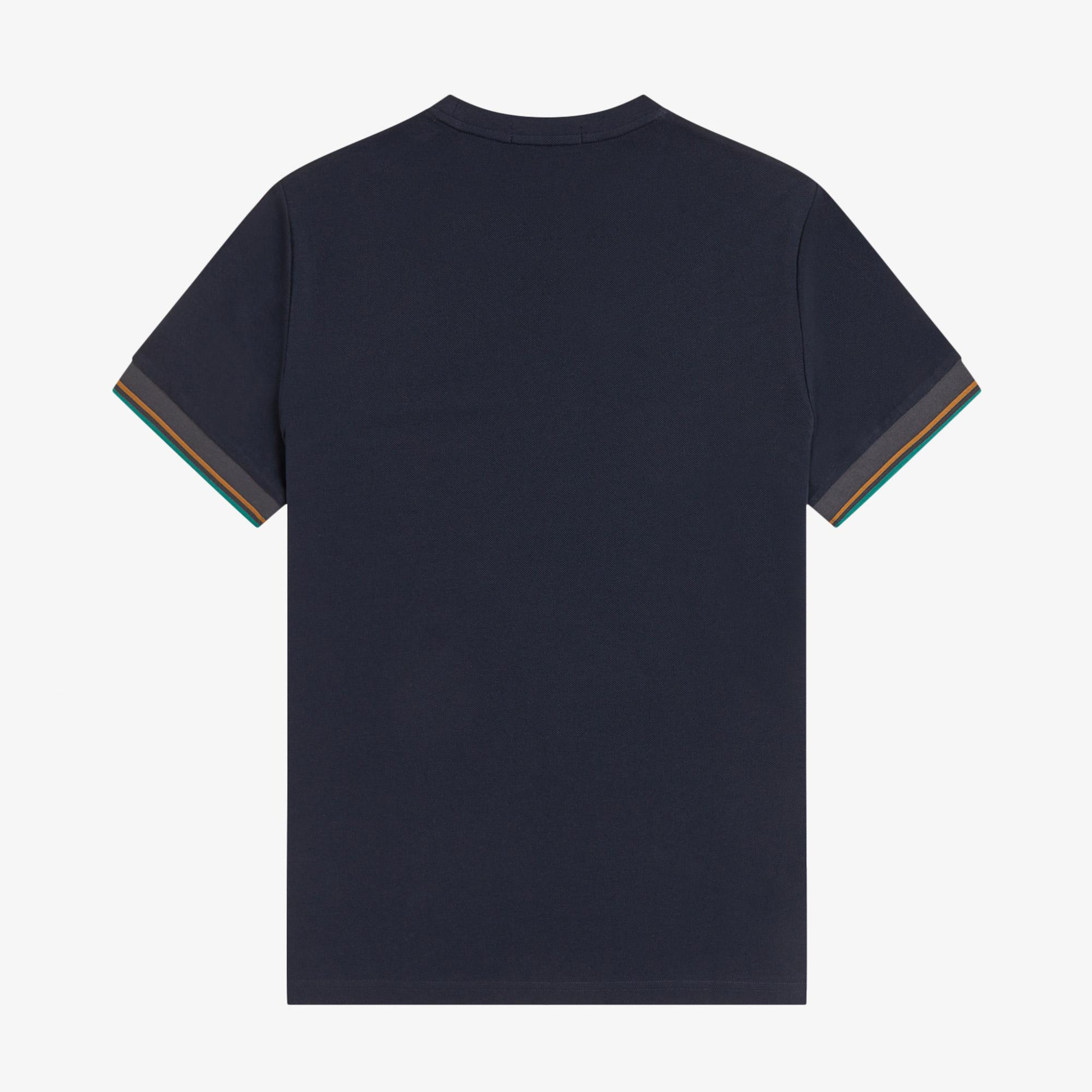 Fred Perry Twin Tipped Cuff Erkek Lacivert T-Shirt