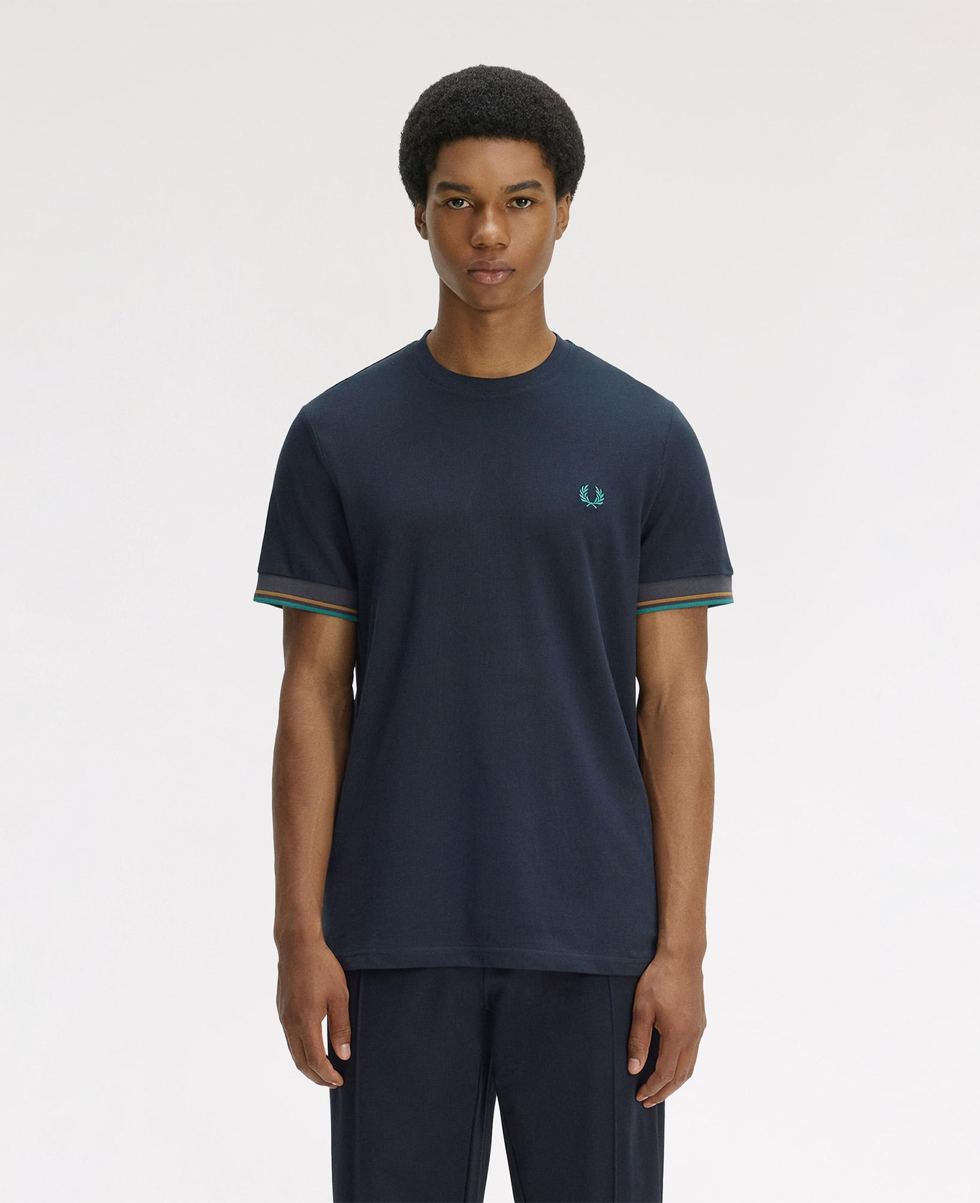 Fred Perry Twin Tipped Cuff Erkek Lacivert T-Shirt