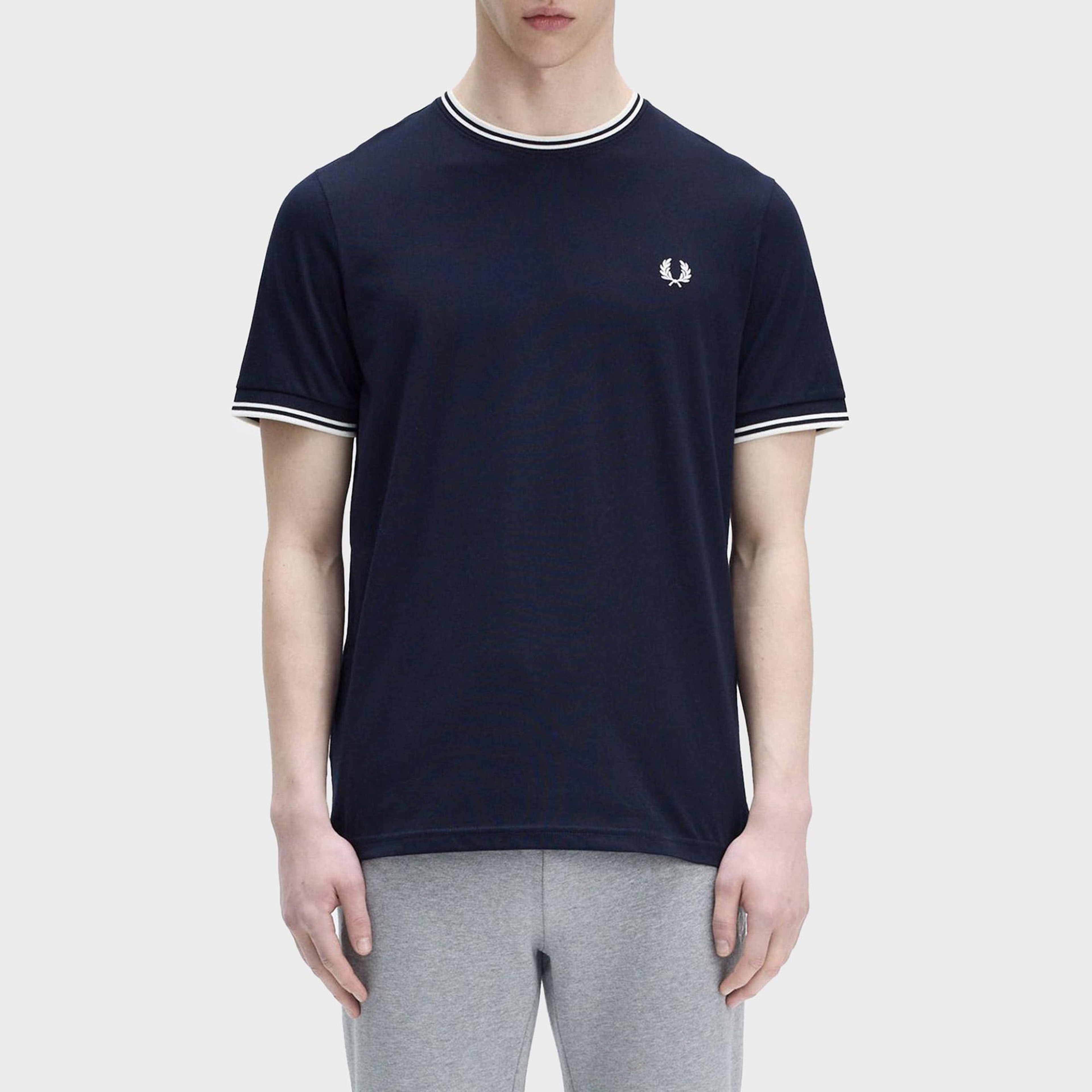 Fred Perry Twin Tipped Erkek Lacivert T-Shirt