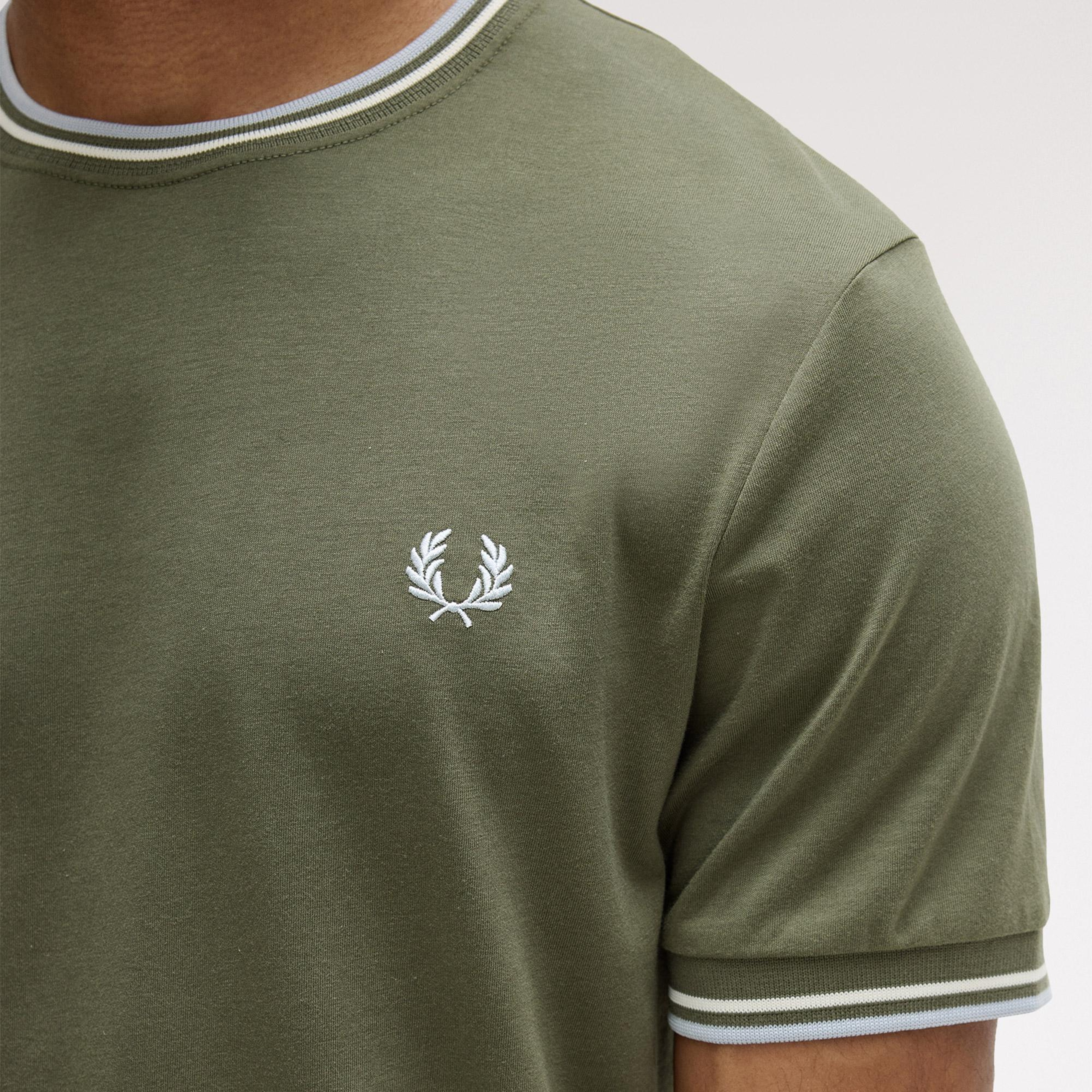 Fred Perry Twin Tipped Erkek Yeşil T-Shirt