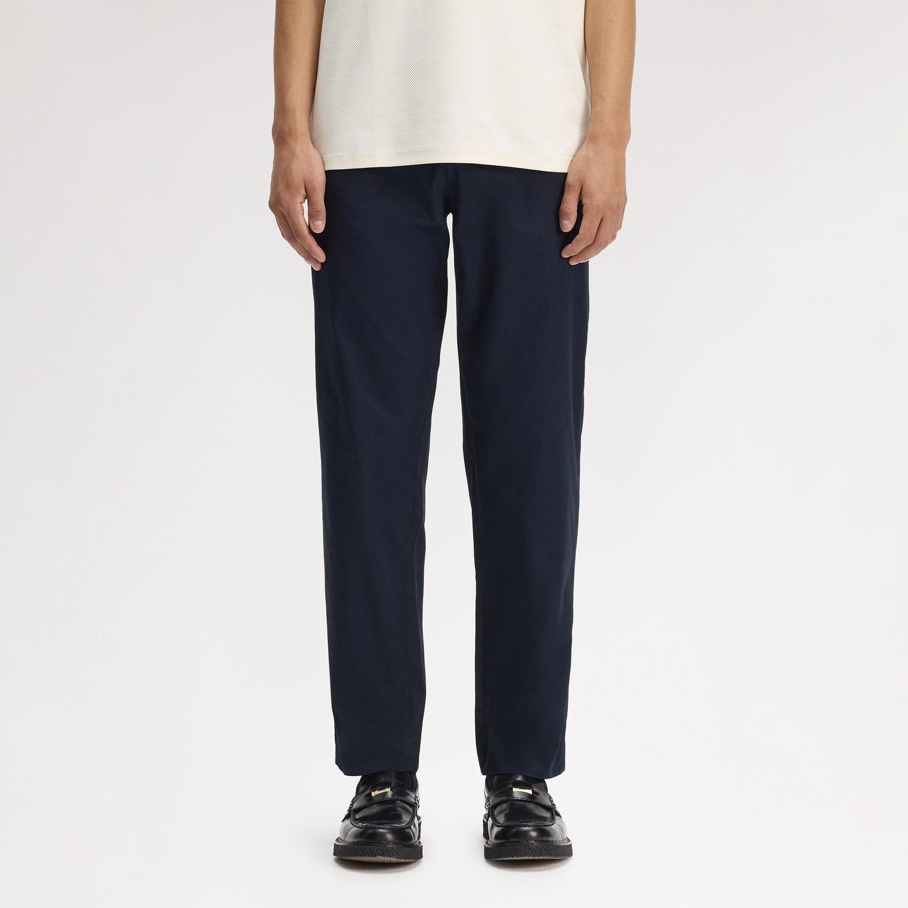 Fred Perry Slim Fit Twill Erkek Lacivert Pantolon