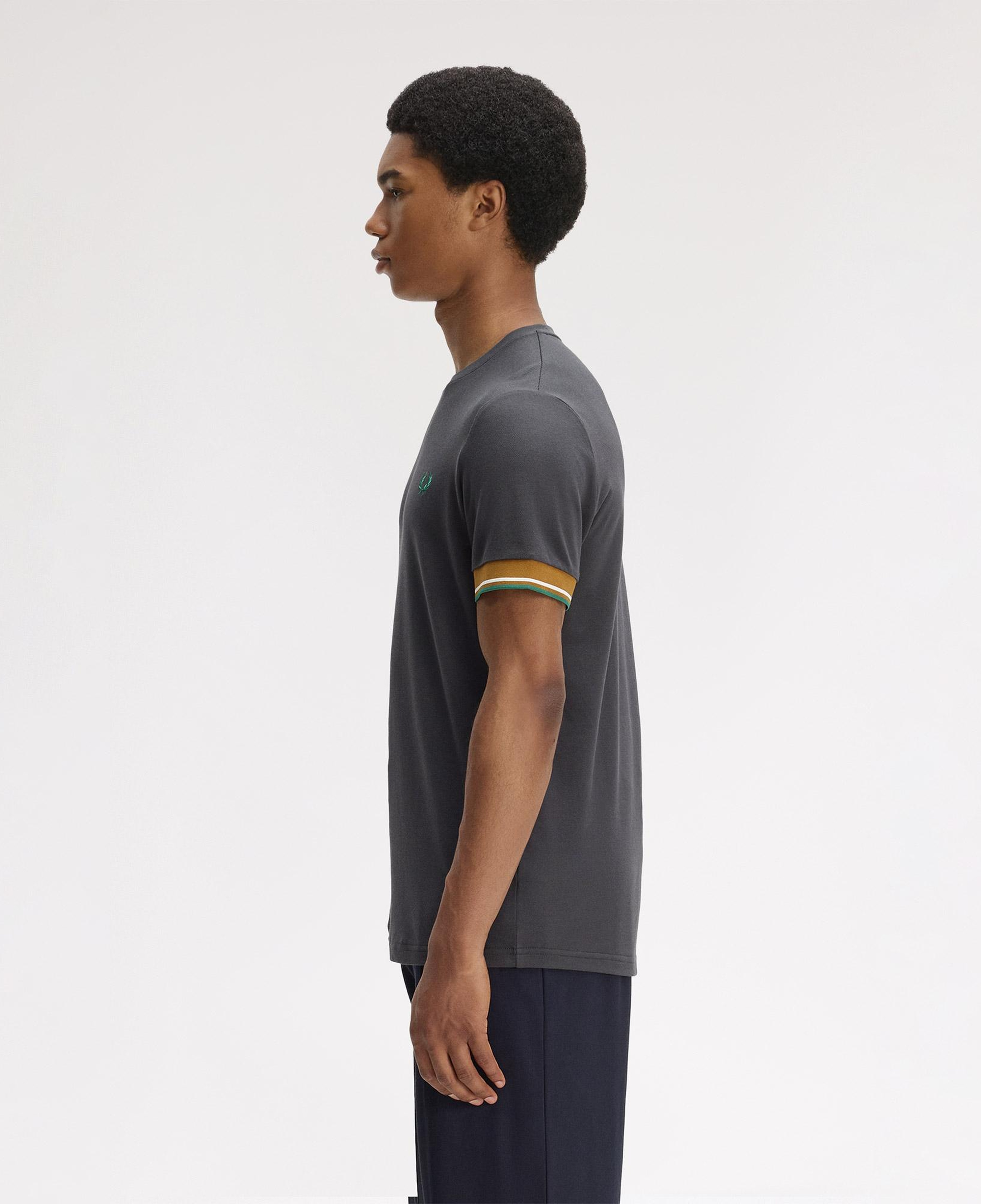 Fred Perry Twin Tipped Cuff Erkek Gri T-Shirt