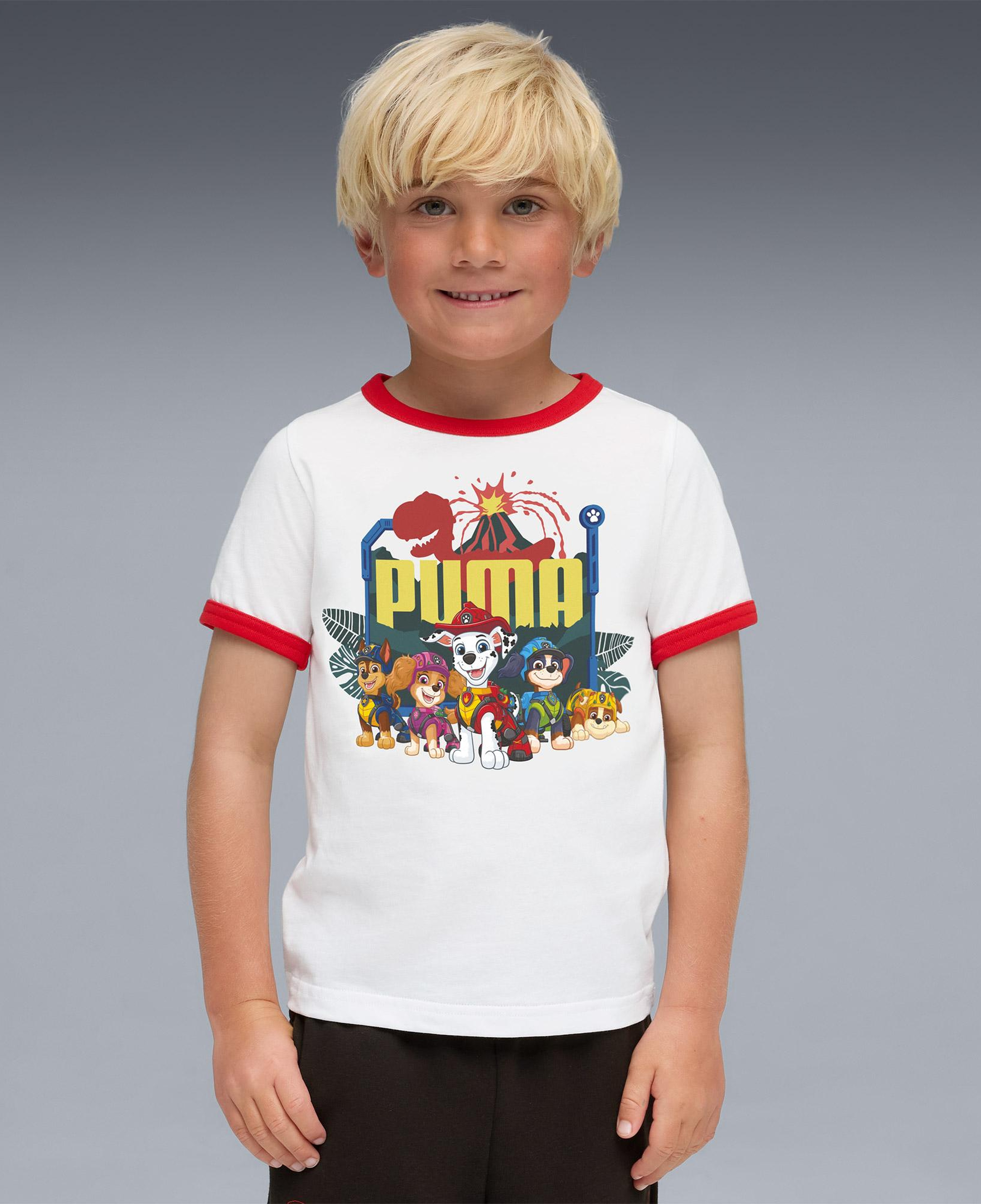 Puma X Paw Patrol Ringer  Çocuk Beyaz T-Shirt