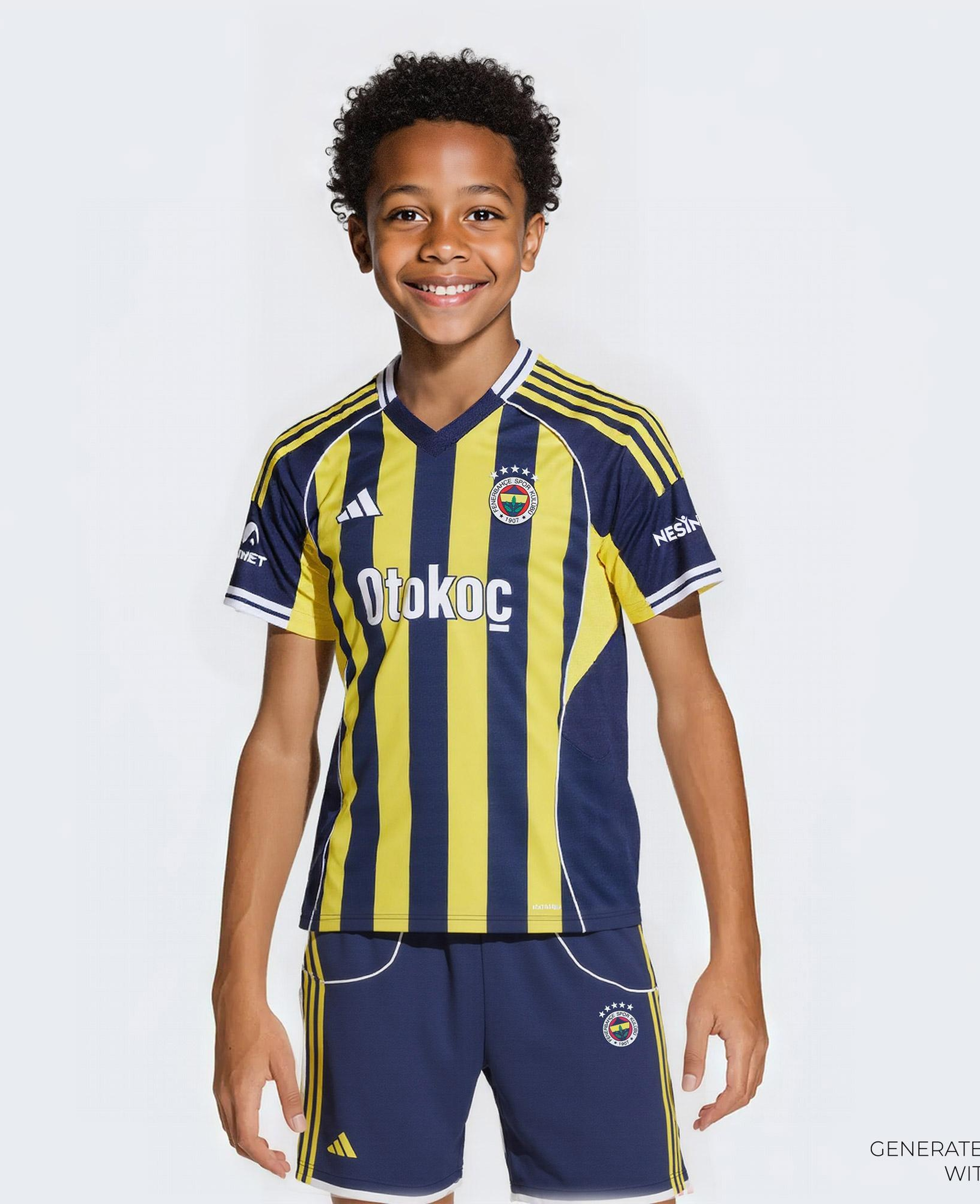 adidas Fenerbahçe 25-26 Çocuk Lacivert Futbol İç Saha Şortu