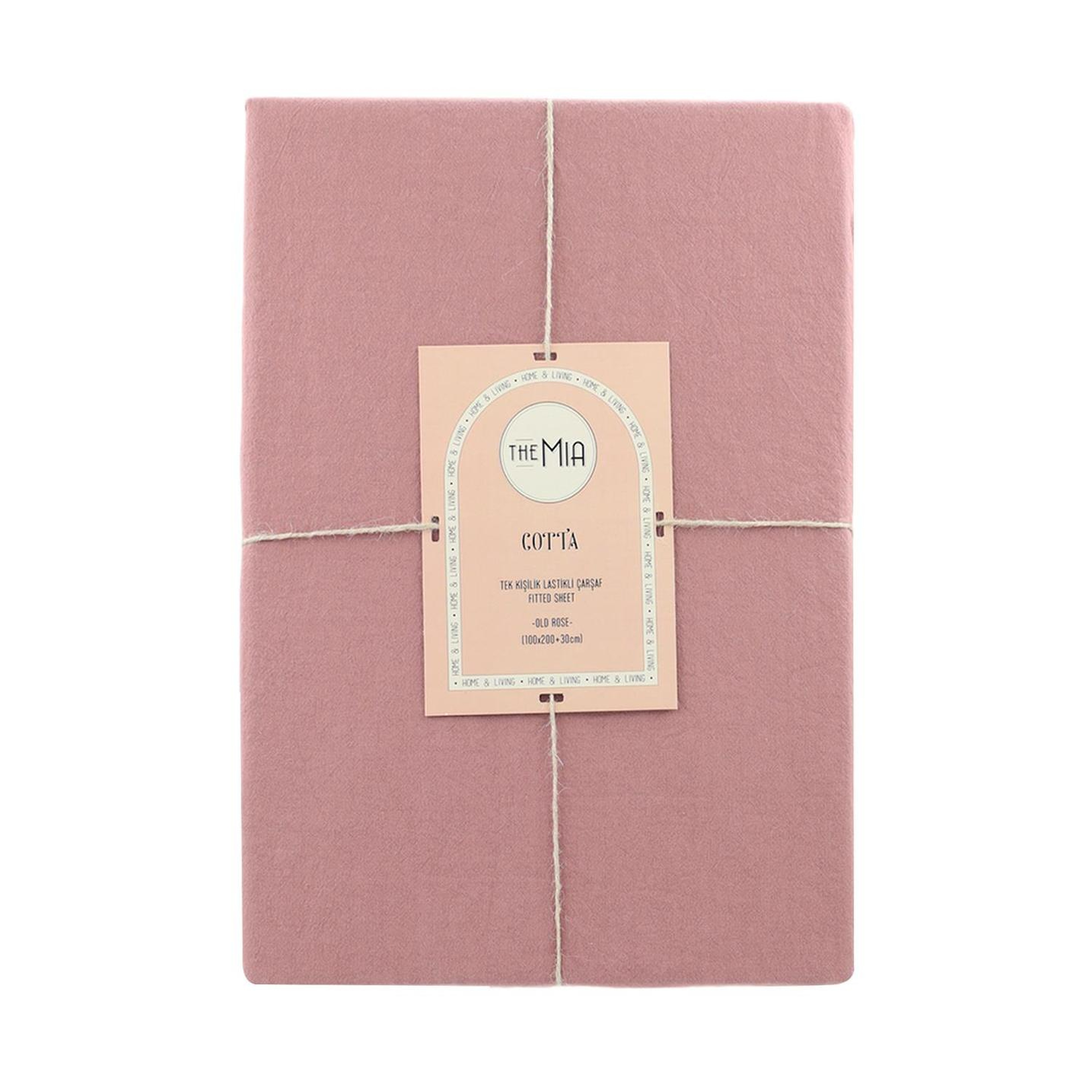 Cotta Old Rose Tek Kişilik Lastikli Çarşaf 200x100