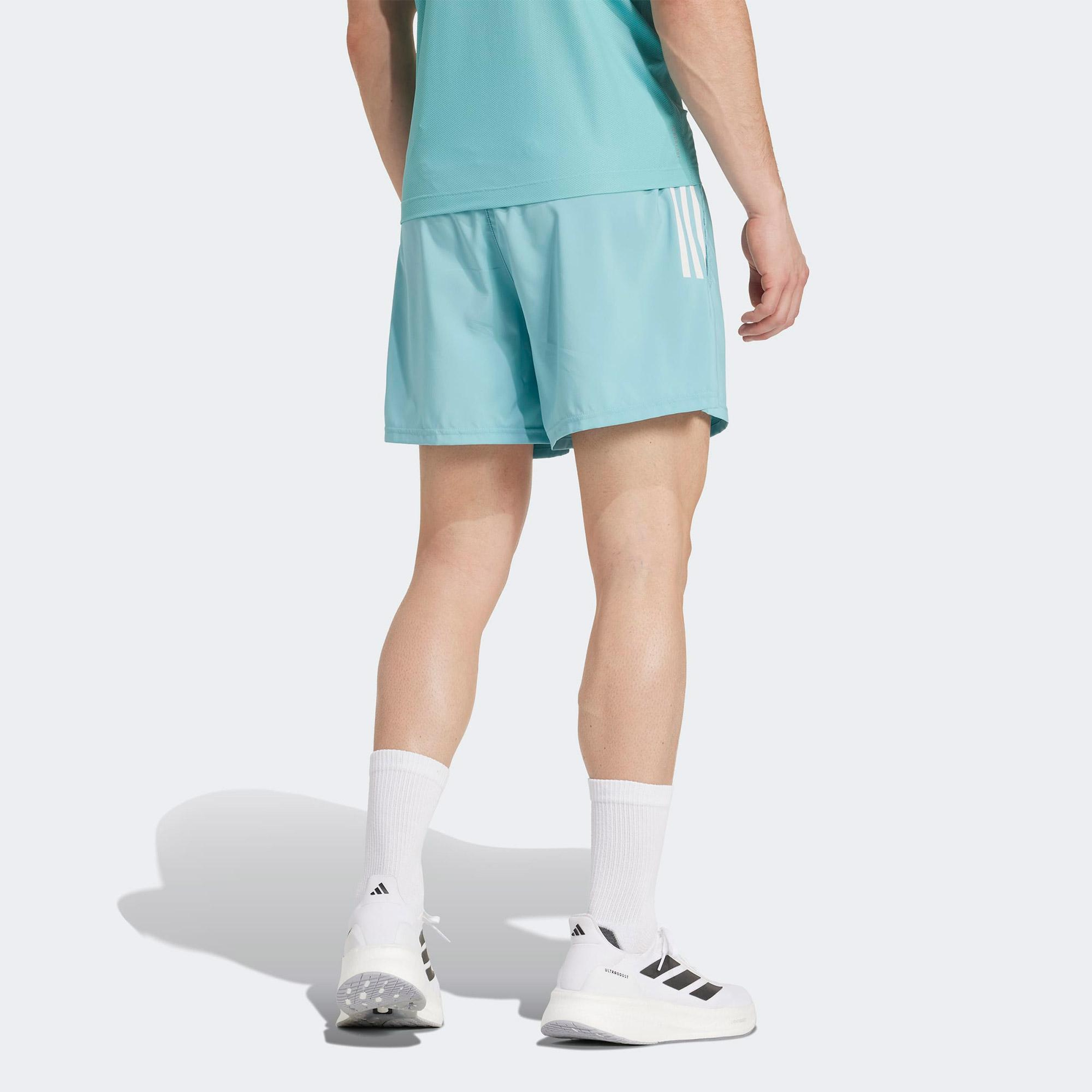 adidas Own The Run Erkek Mavi Koşu Şortu
