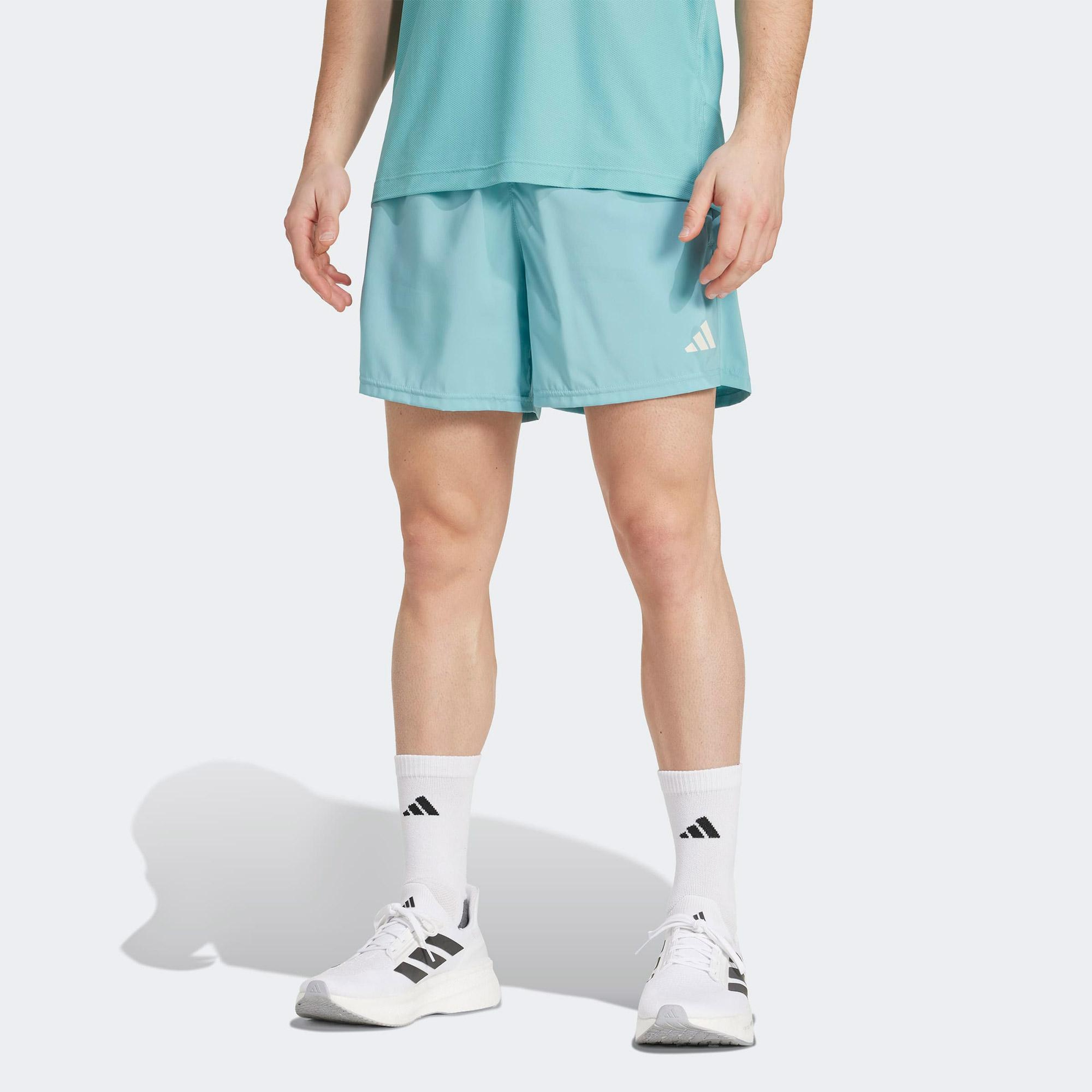 adidas Own The Run Erkek Mavi Koşu Şortu