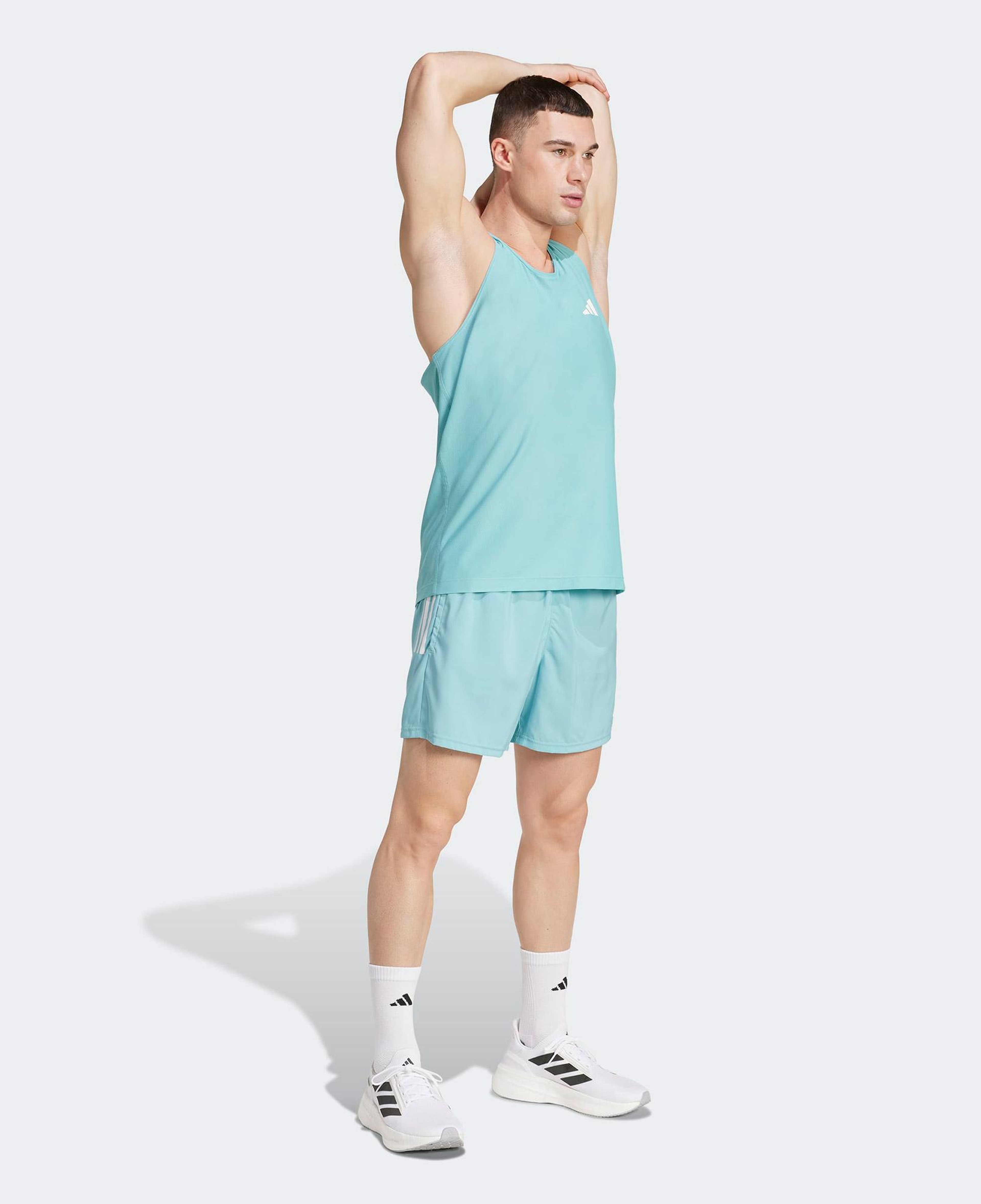 adidas Own The Run Erkek Mavi Koşu Şortu