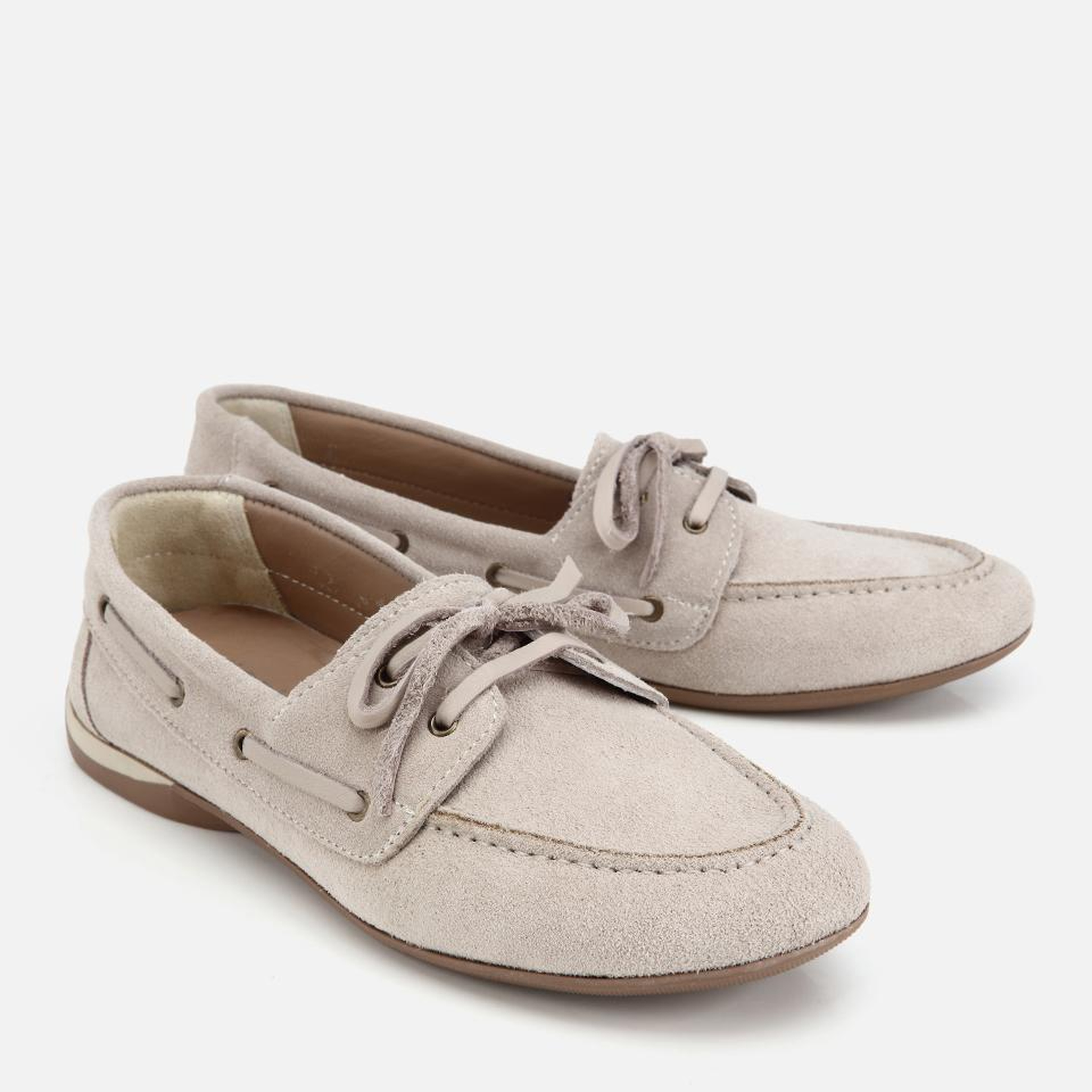 Kadın Süet Deri Bej Comfort Günlük Loafer