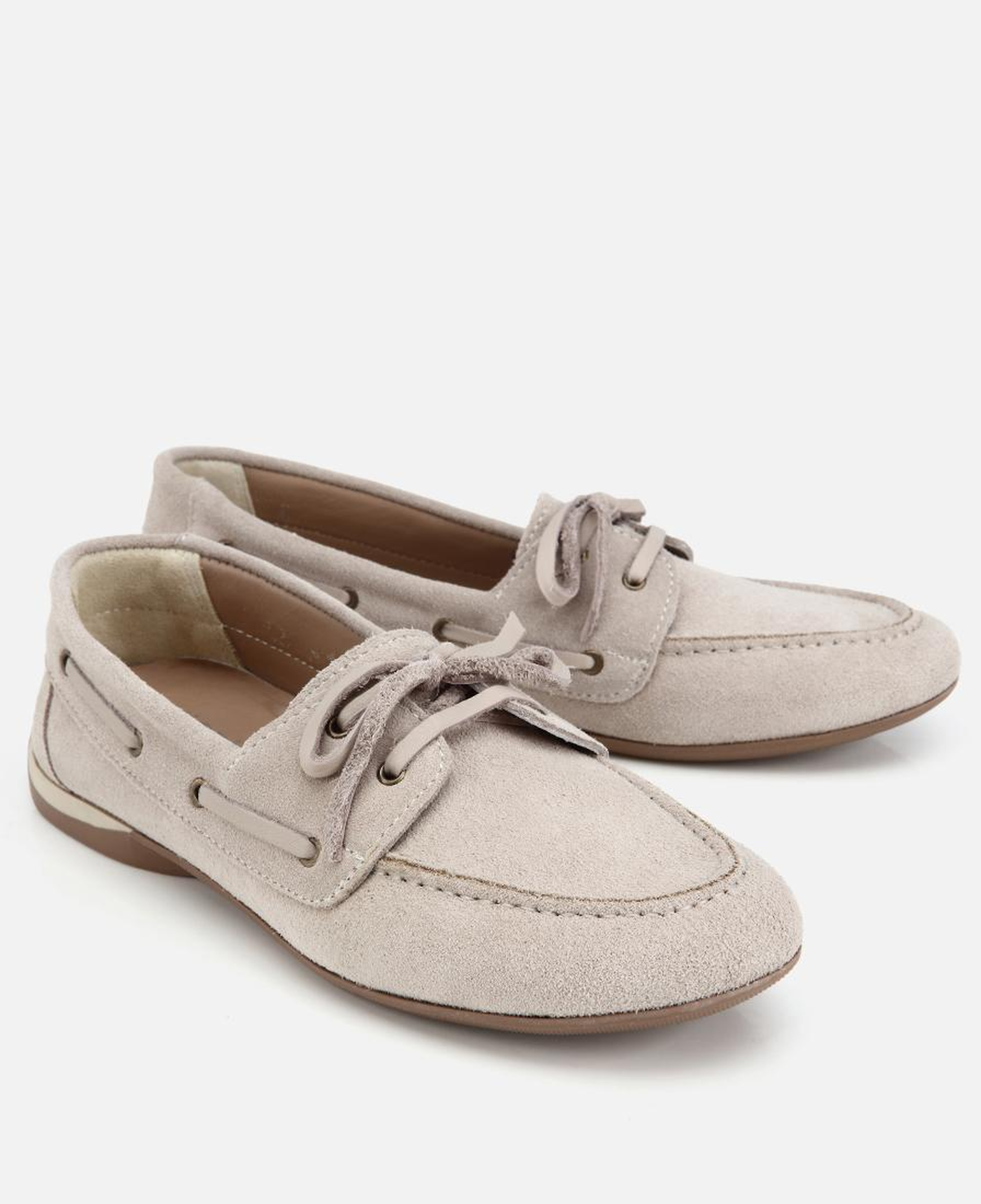 Kadın Süet Deri Bej Comfort Günlük Loafer