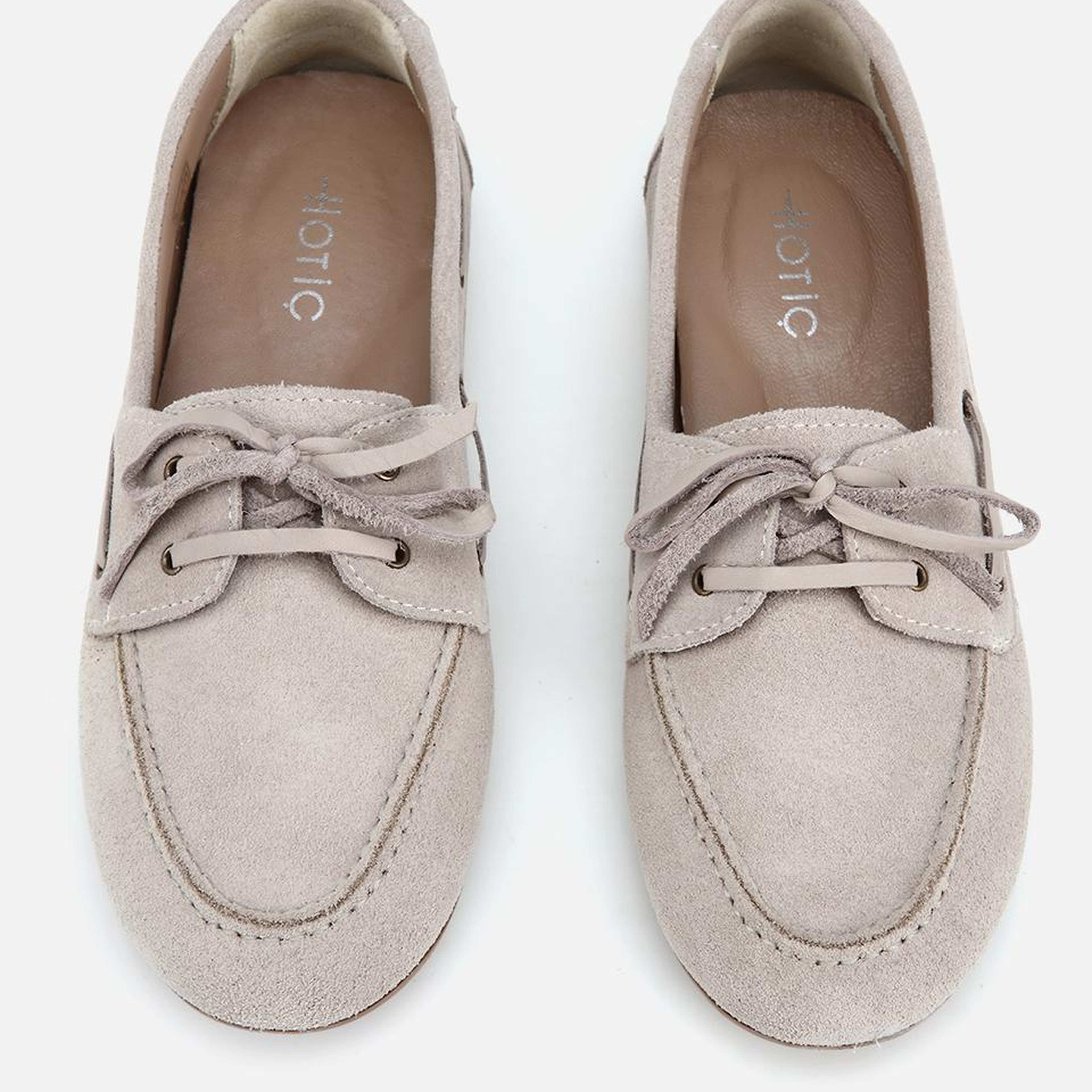 Kadın Süet Deri Bej Comfort Günlük Loafer