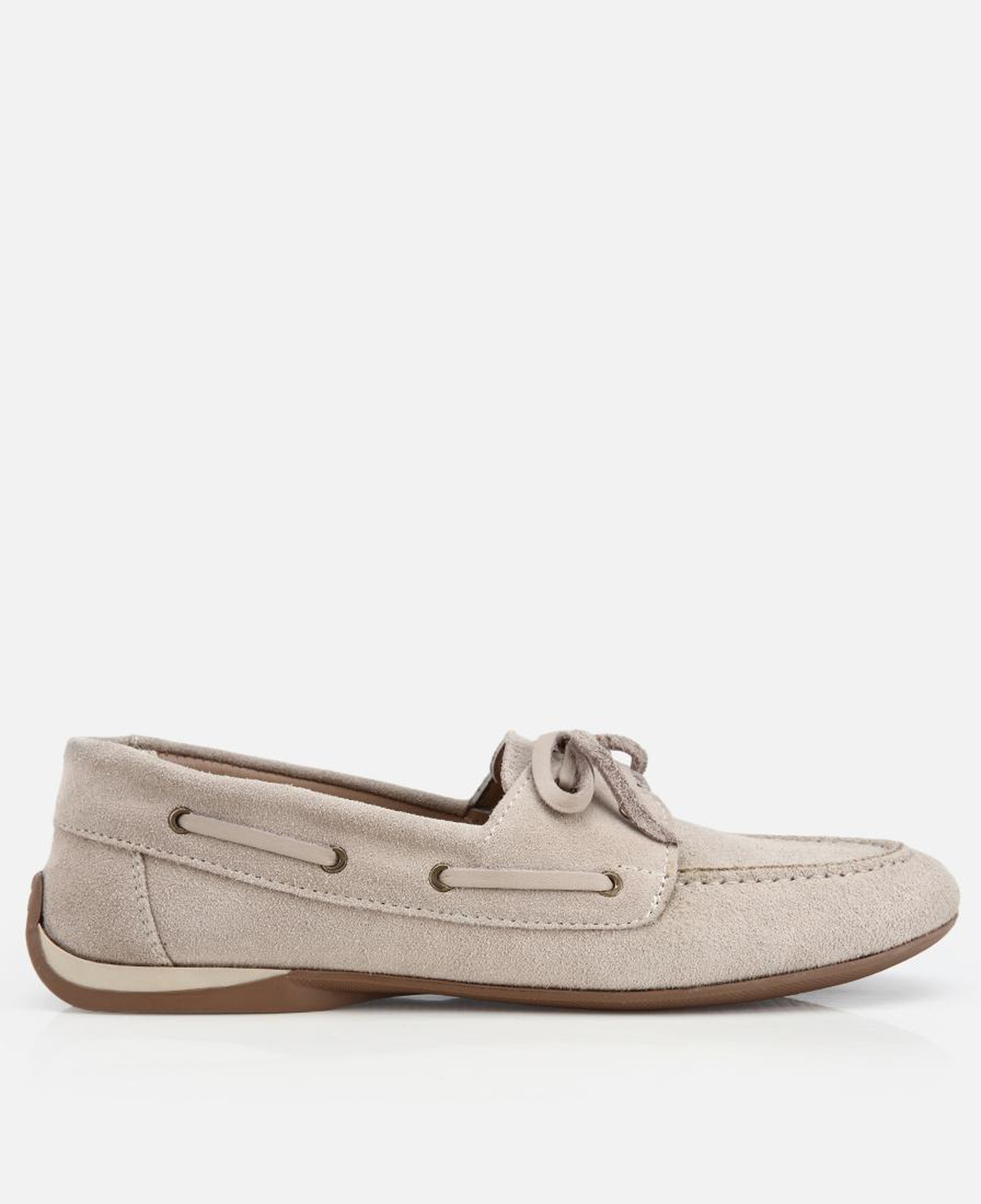 Kadın Süet Deri Bej Comfort Günlük Loafer