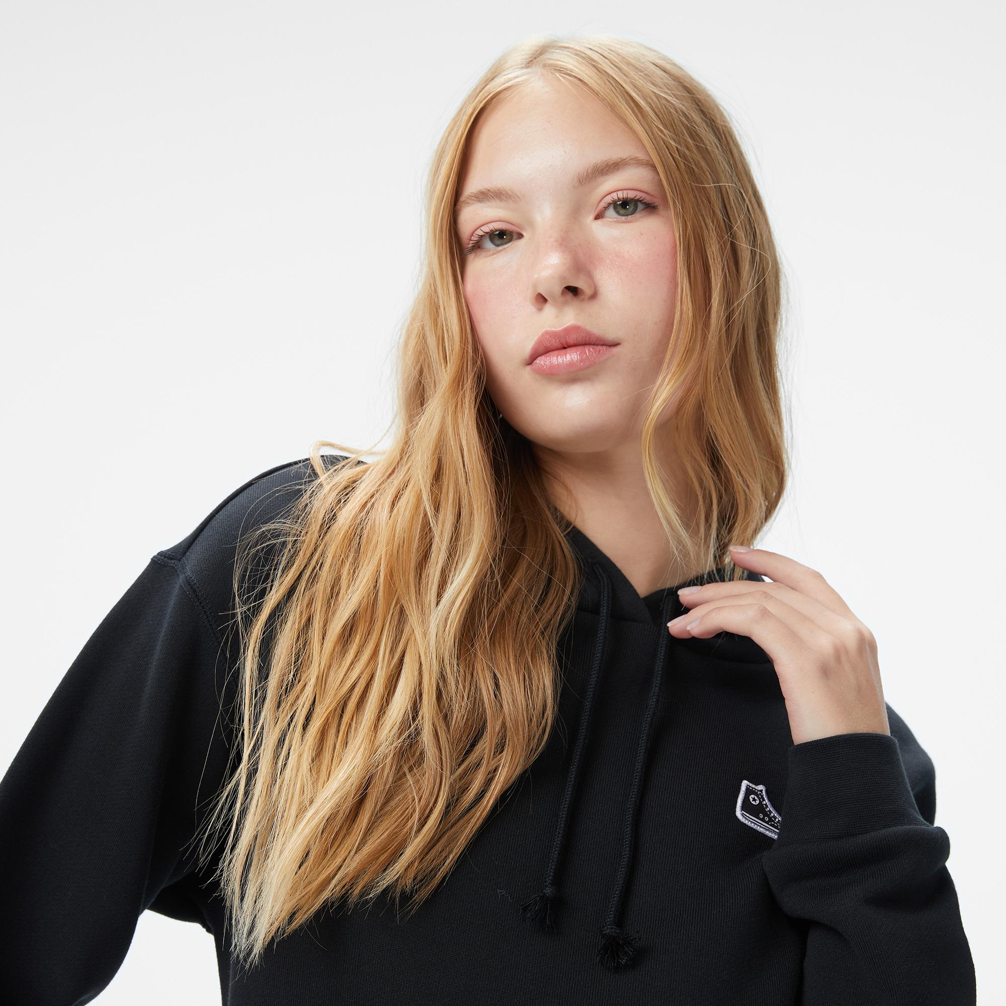 Converse Kadın Siyah Sweatshirt