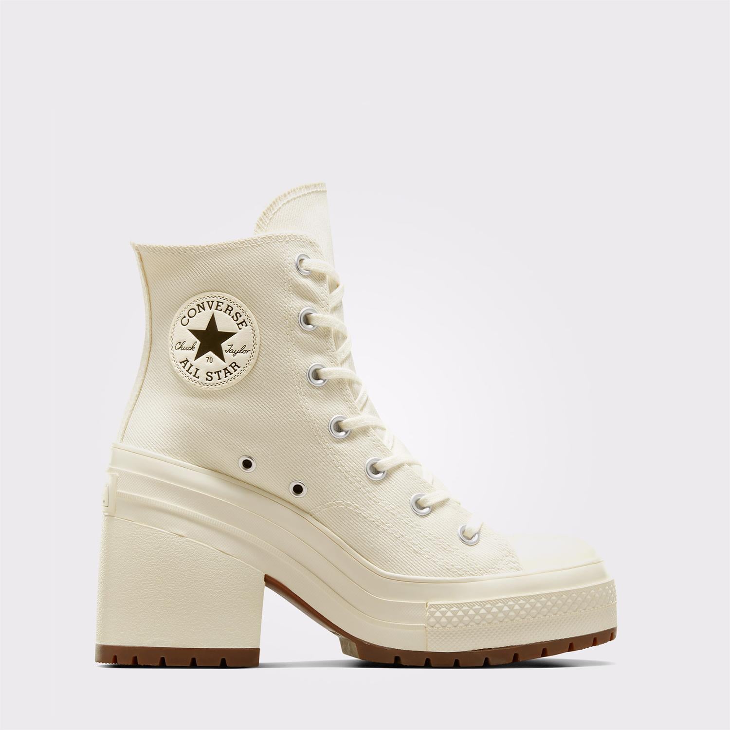 Converse Chuck 70 De Luxe Heel Kadın Krem Platform Bot