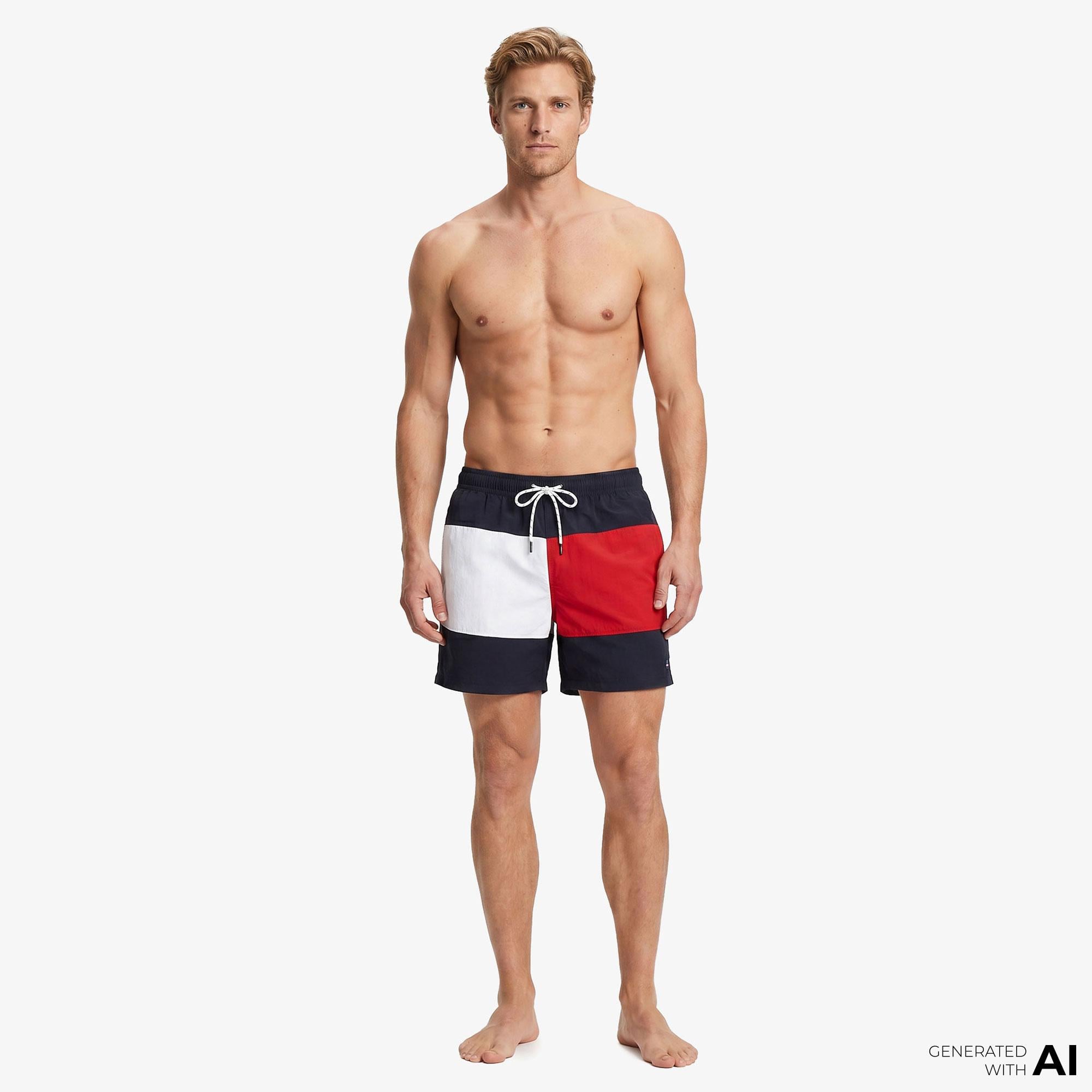 Tommy Hilfiger Classic Erkek Lacivert Deniz Şortu