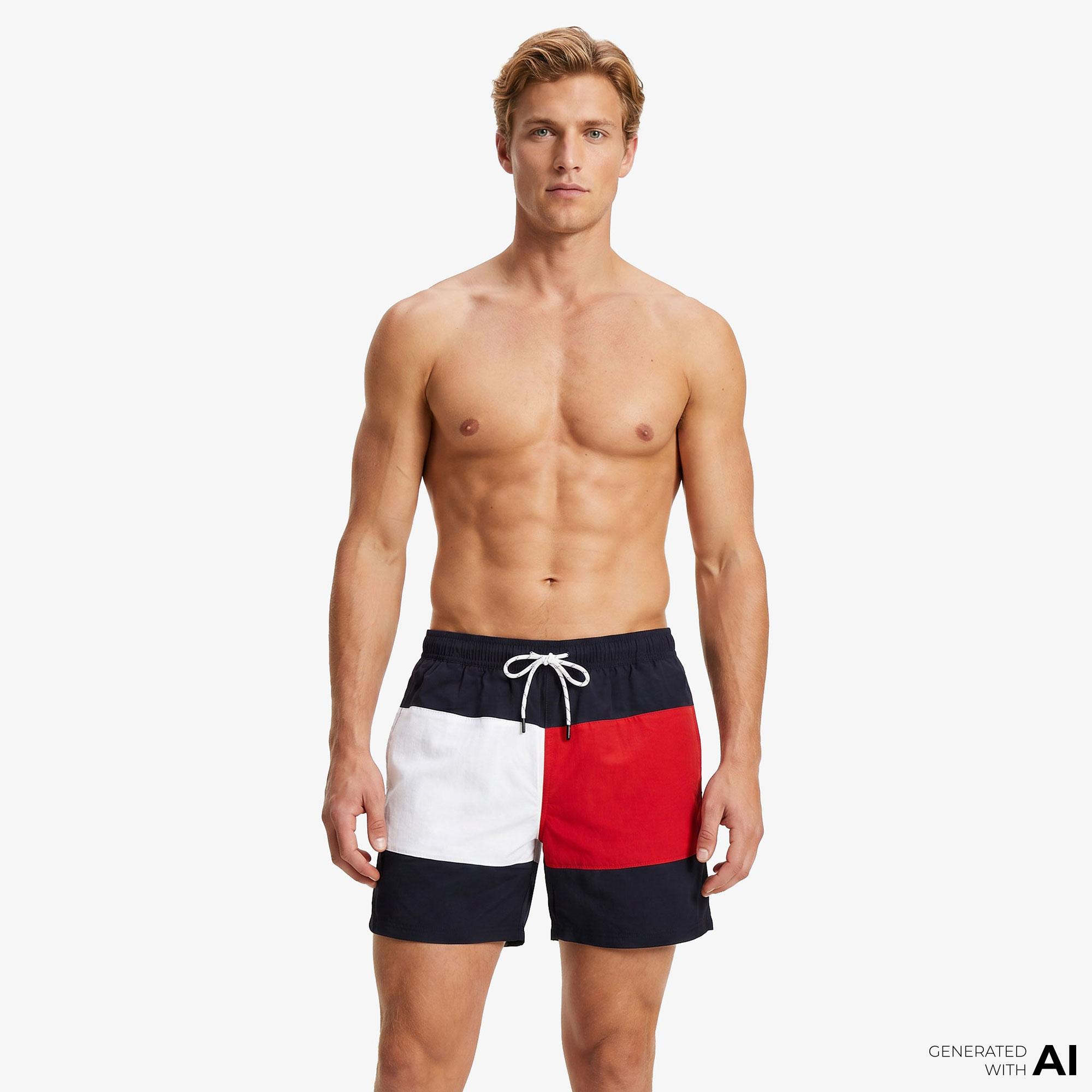 Tommy Hilfiger Classic Erkek Lacivert Deniz Şortu