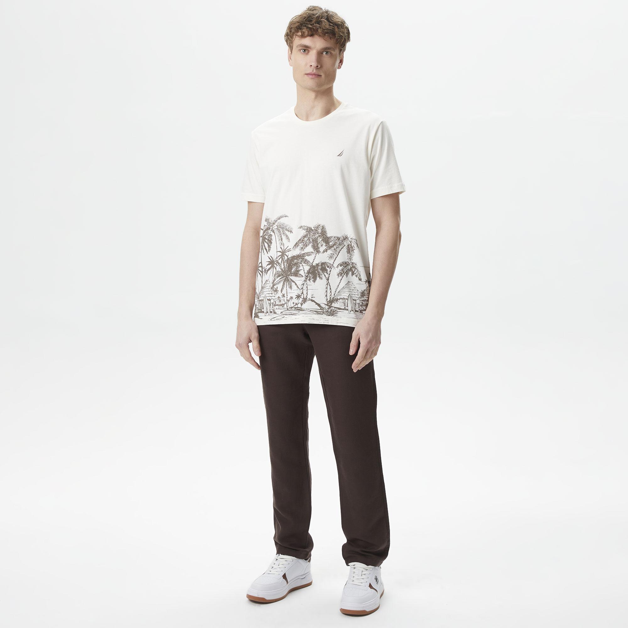 Nautica Erkek Kahverengi Classic Fit Pantolon
