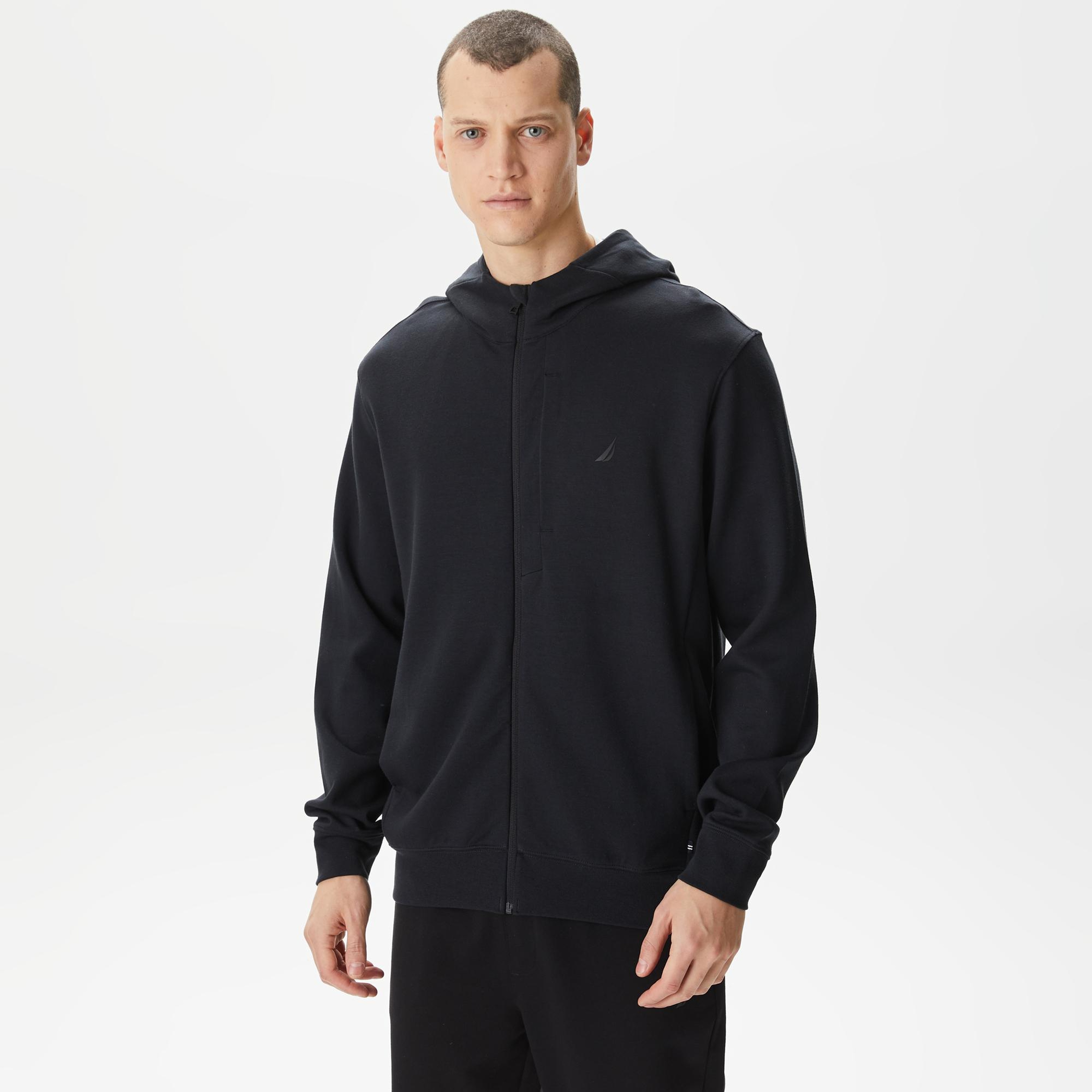 Nautica Erkek Siyah Standart Fit Sweatshirt