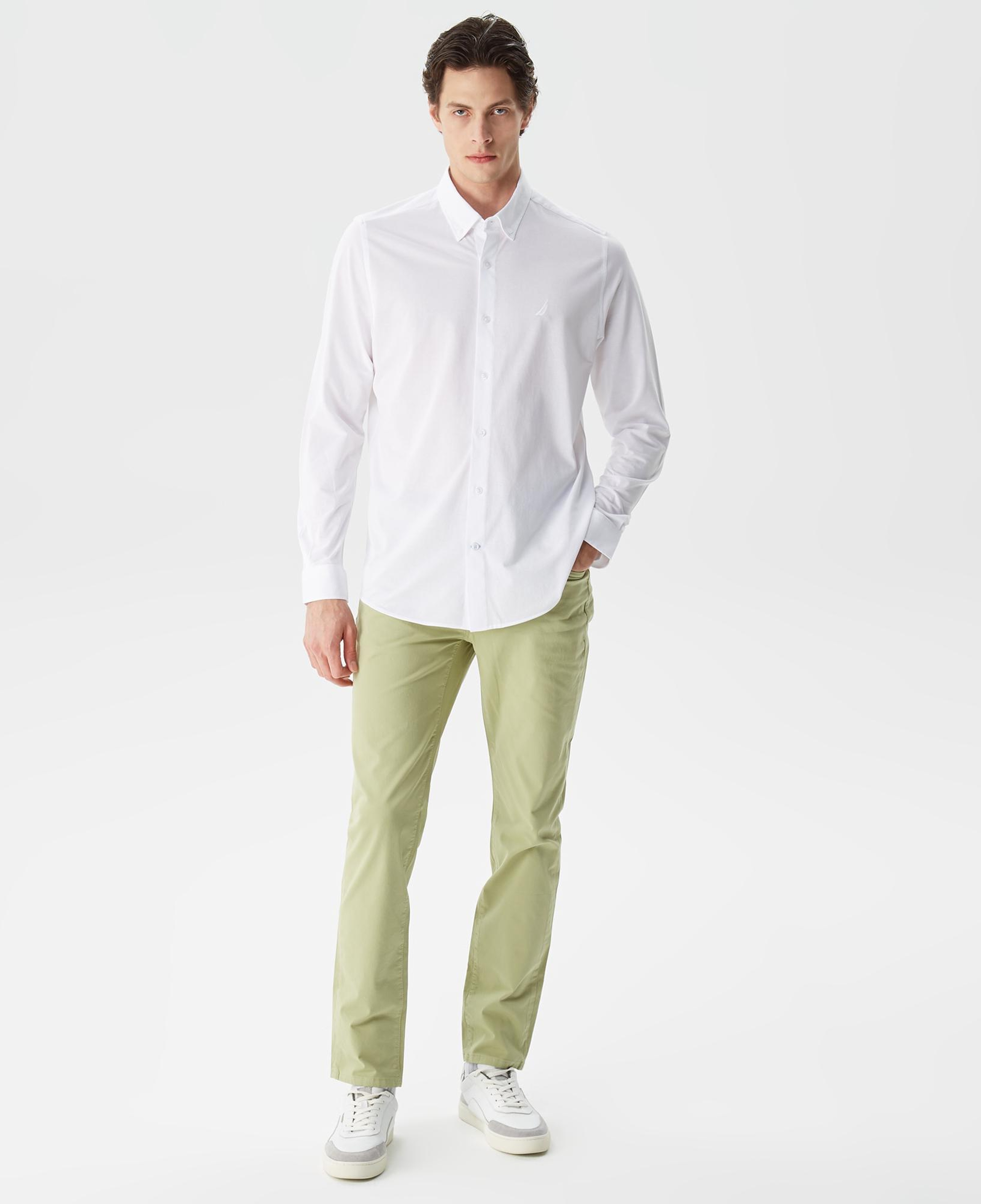 Nautica Erkek Beyaz Slim Fit Gömlek