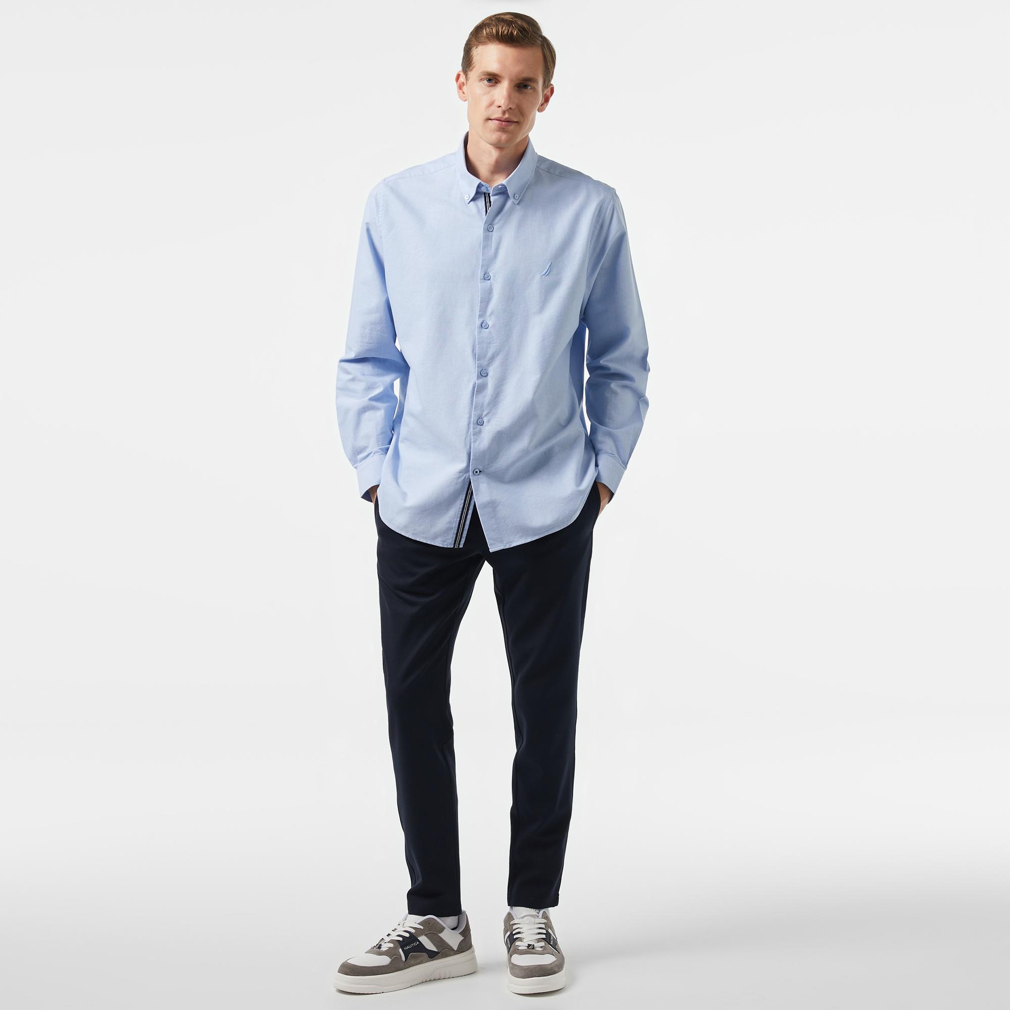 Nautica Erkek Mavi Classic Fit Gömlek