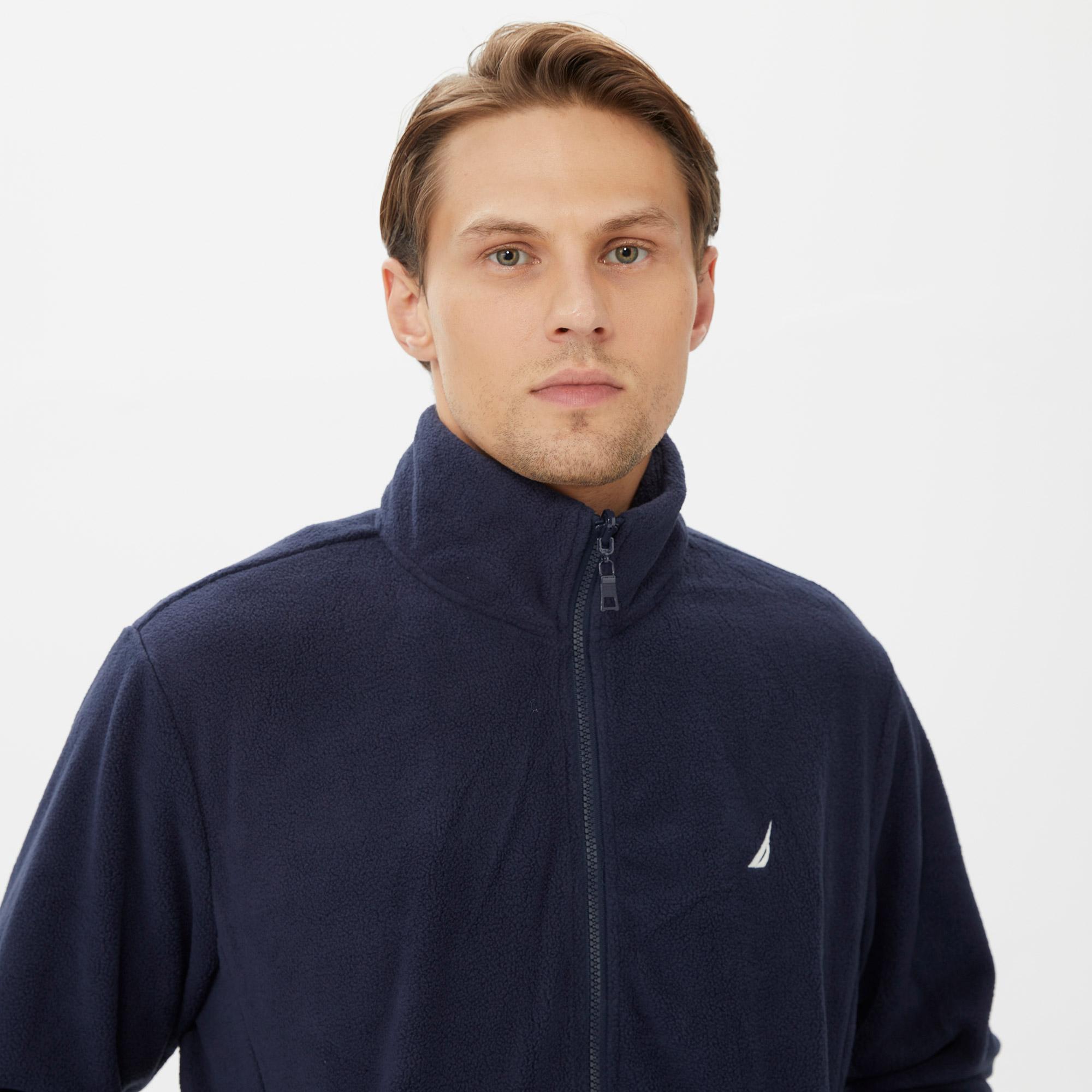 Nautica Erkek Lacivert Renk Bloklu Standart Fit Desenli Mont