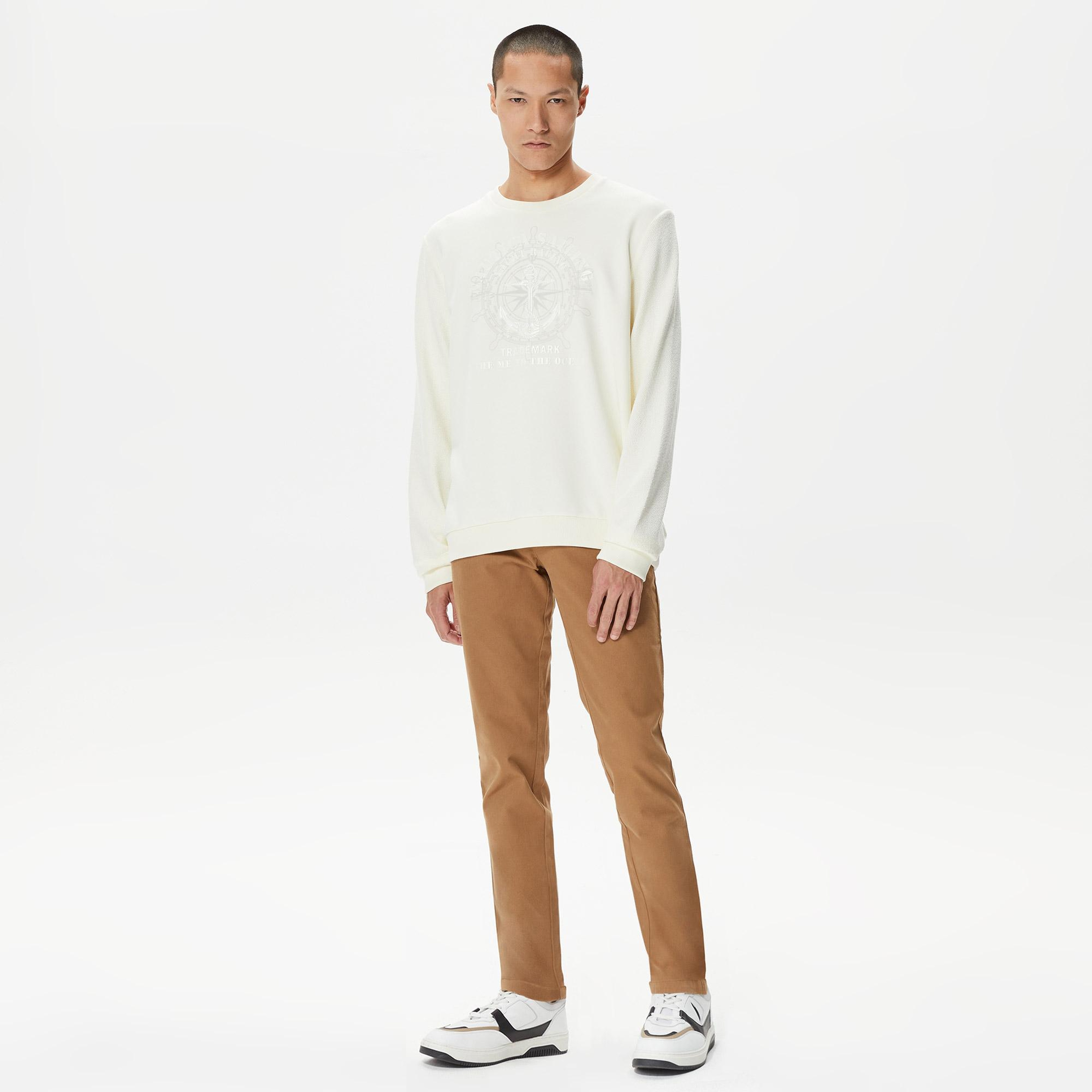 Nautica Erkek Bej Slim Fit Pantolon