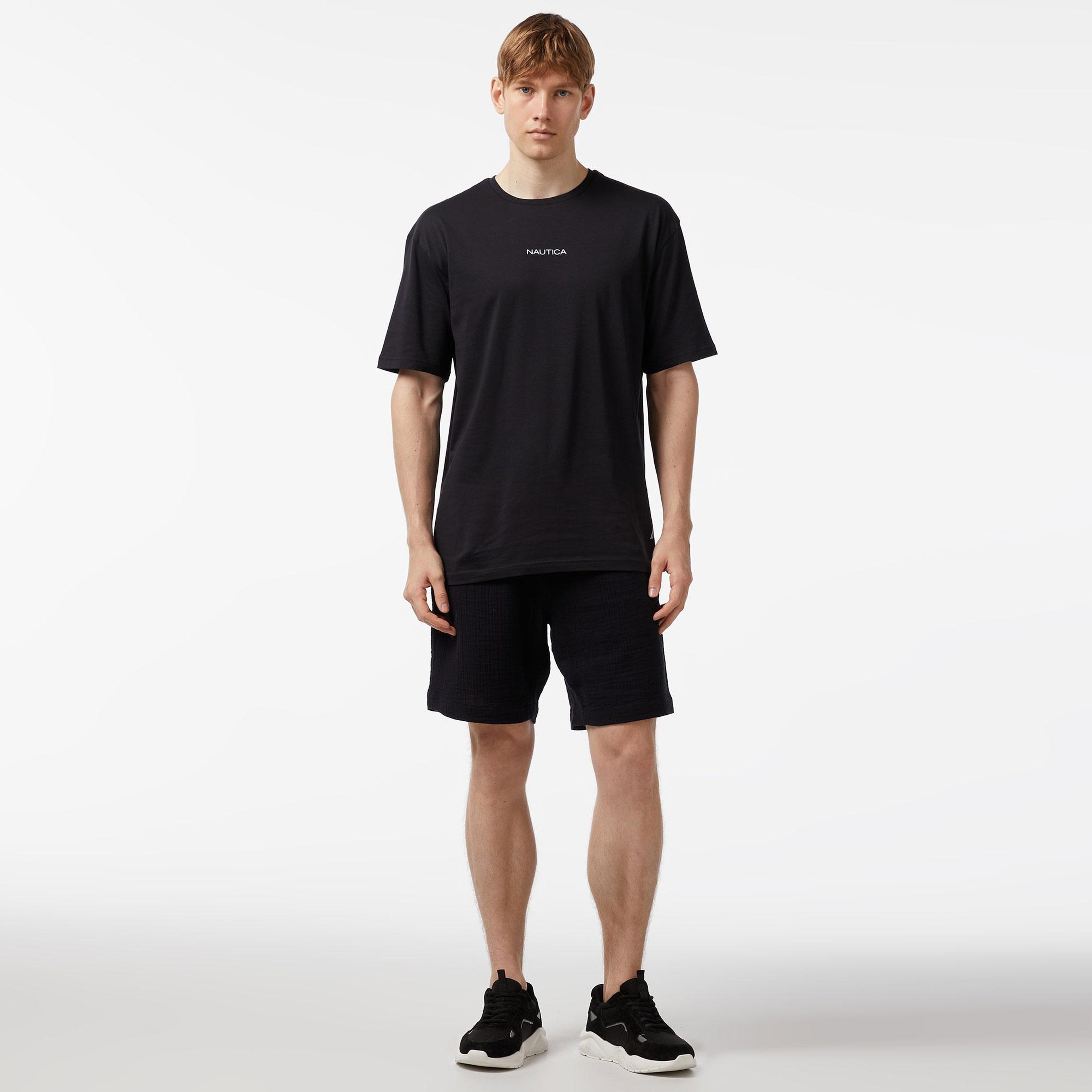 Nautica Erkek Siyah Bermuda