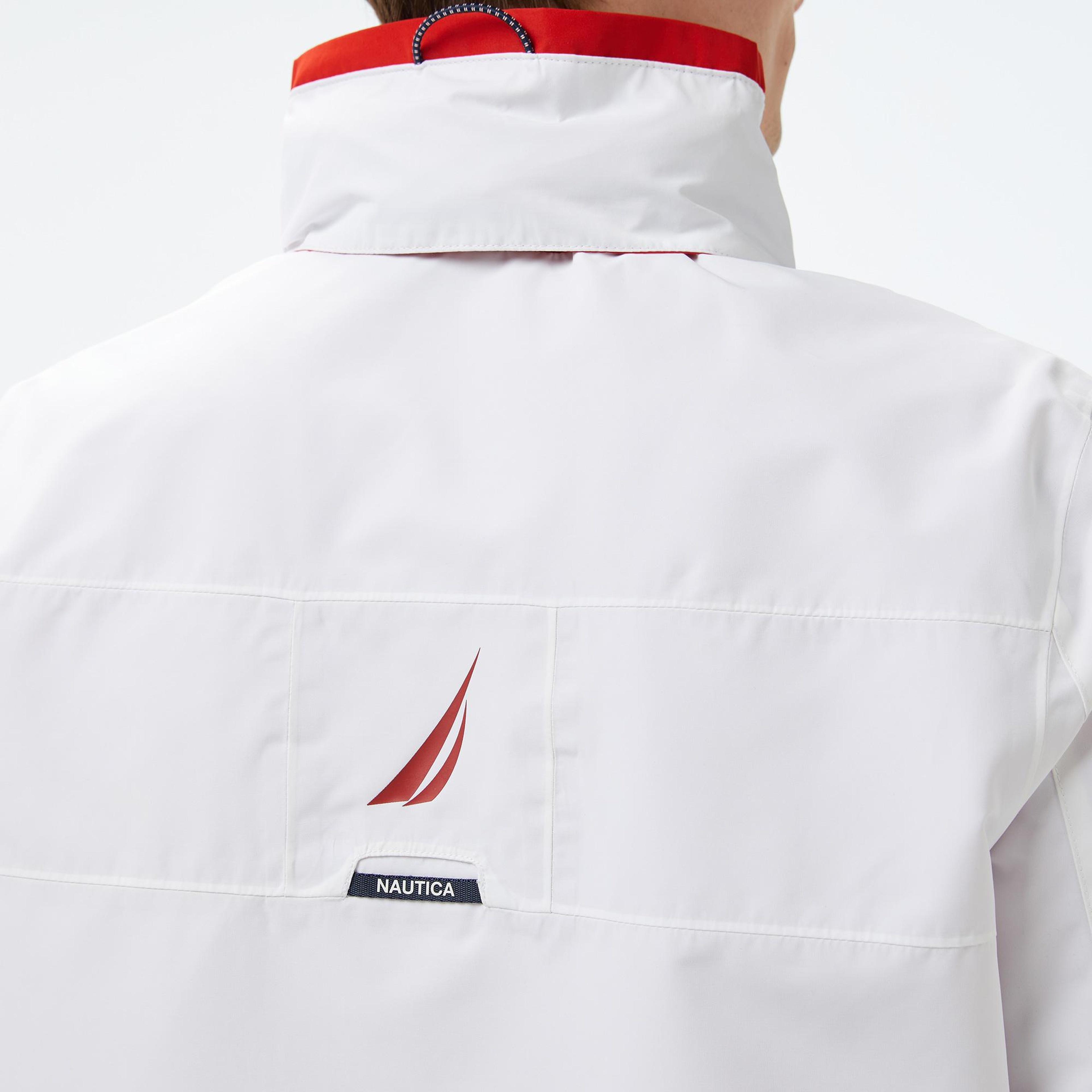 Nautica Erkek Beyaz Regular Fit Dik Yaka Mont