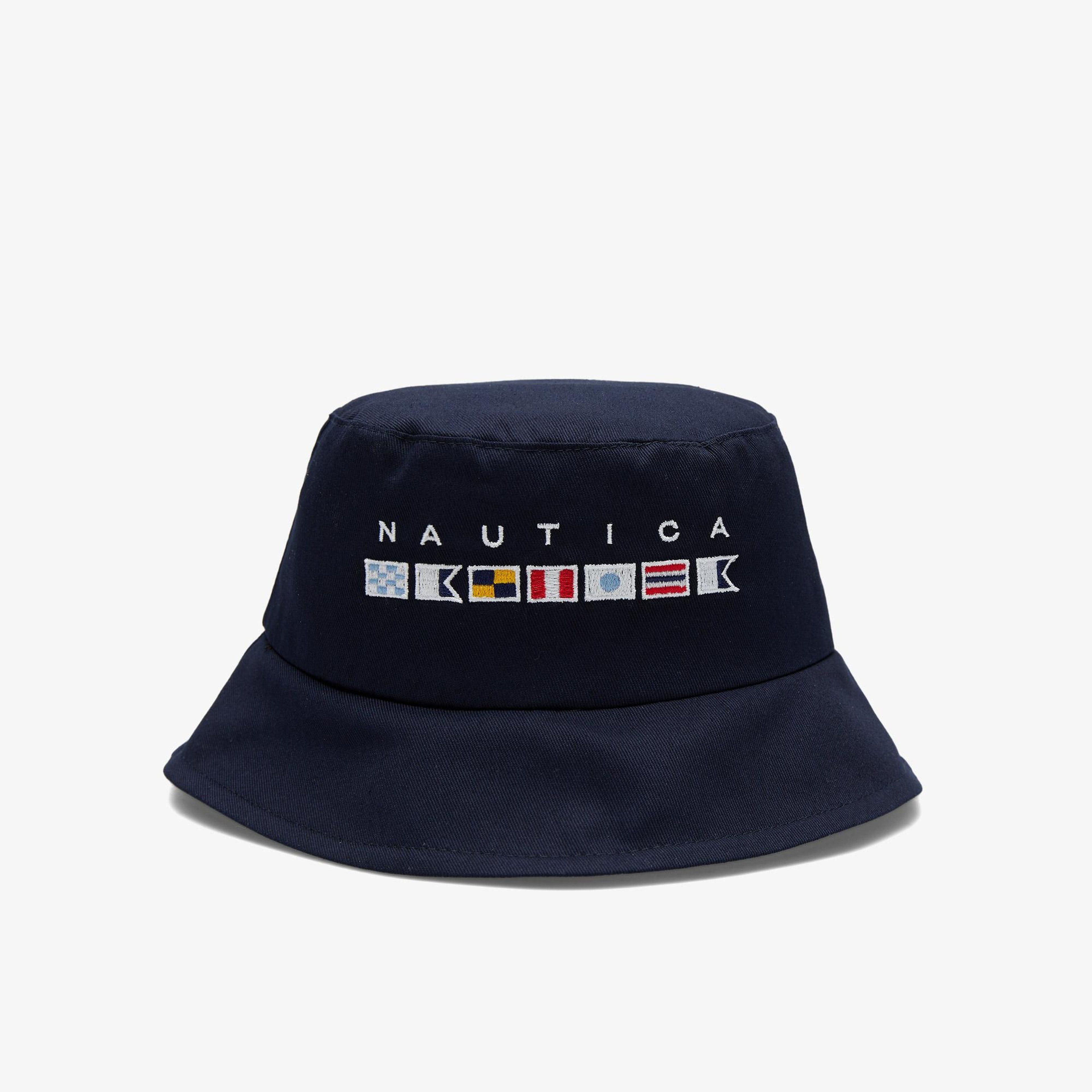 Nautica Unisex Lacivert Baskılı Şapka