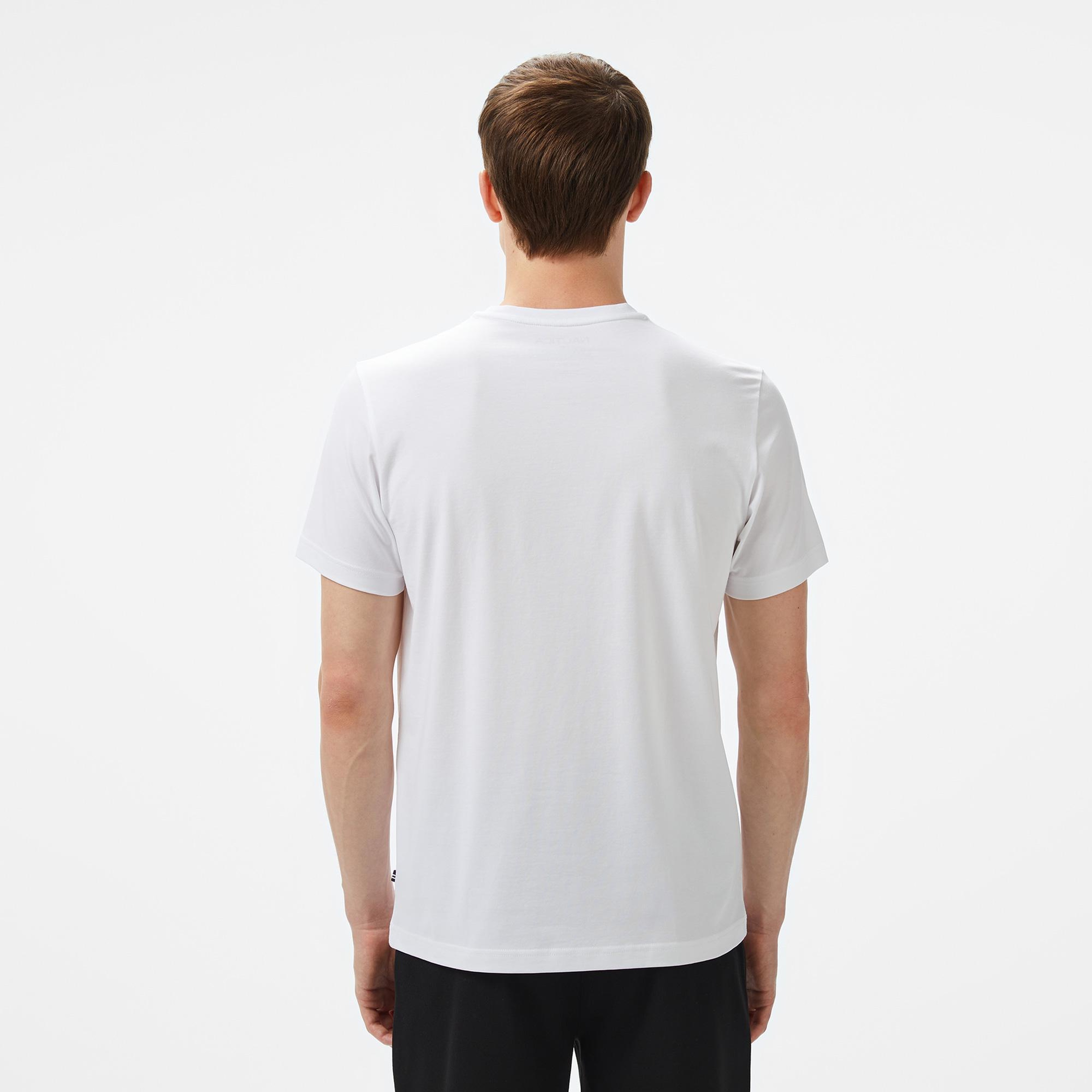 Nautica Erkek Beyaz Regular Fit T-Shirt