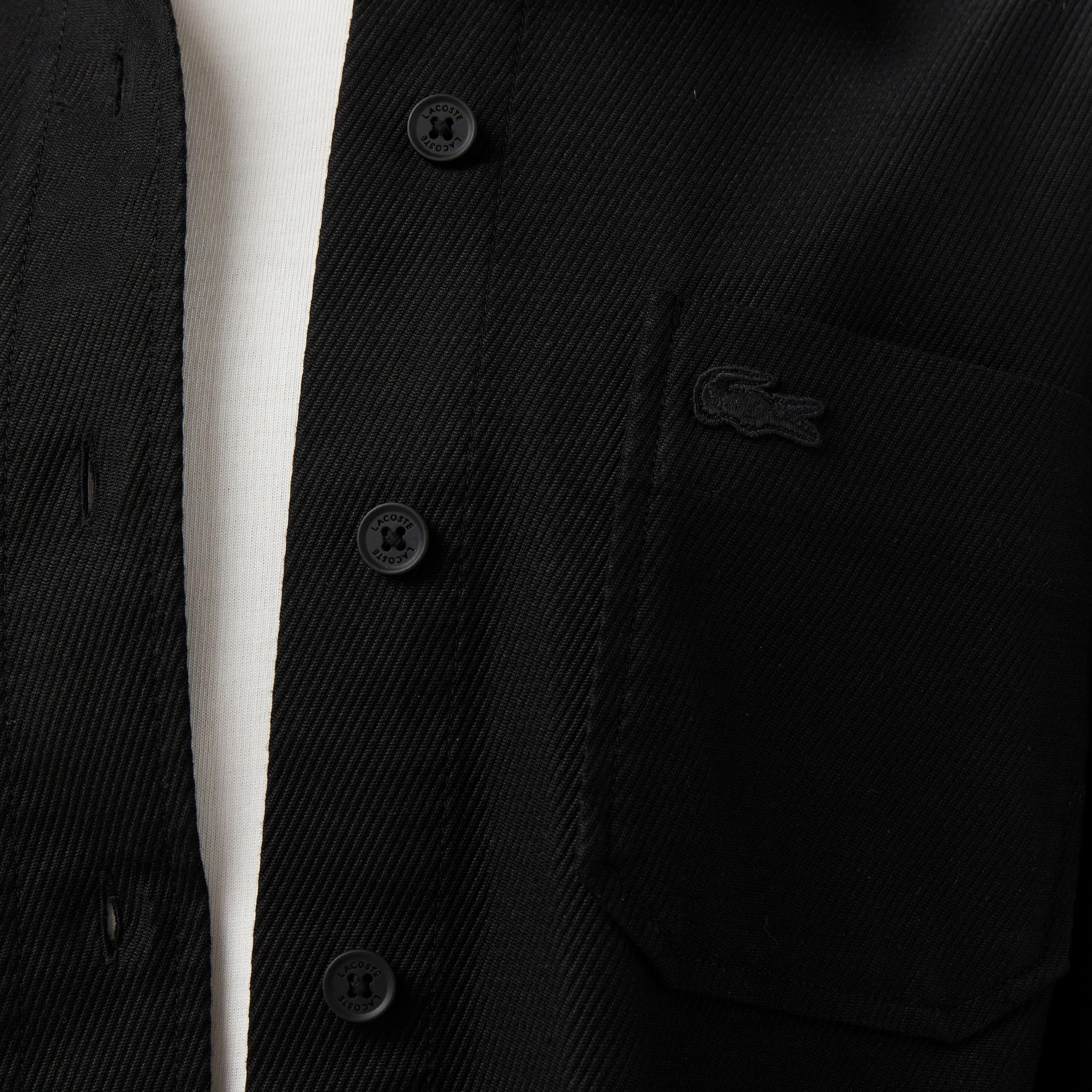 Kadın Relaxed Fit Siyah Dış Gömlek